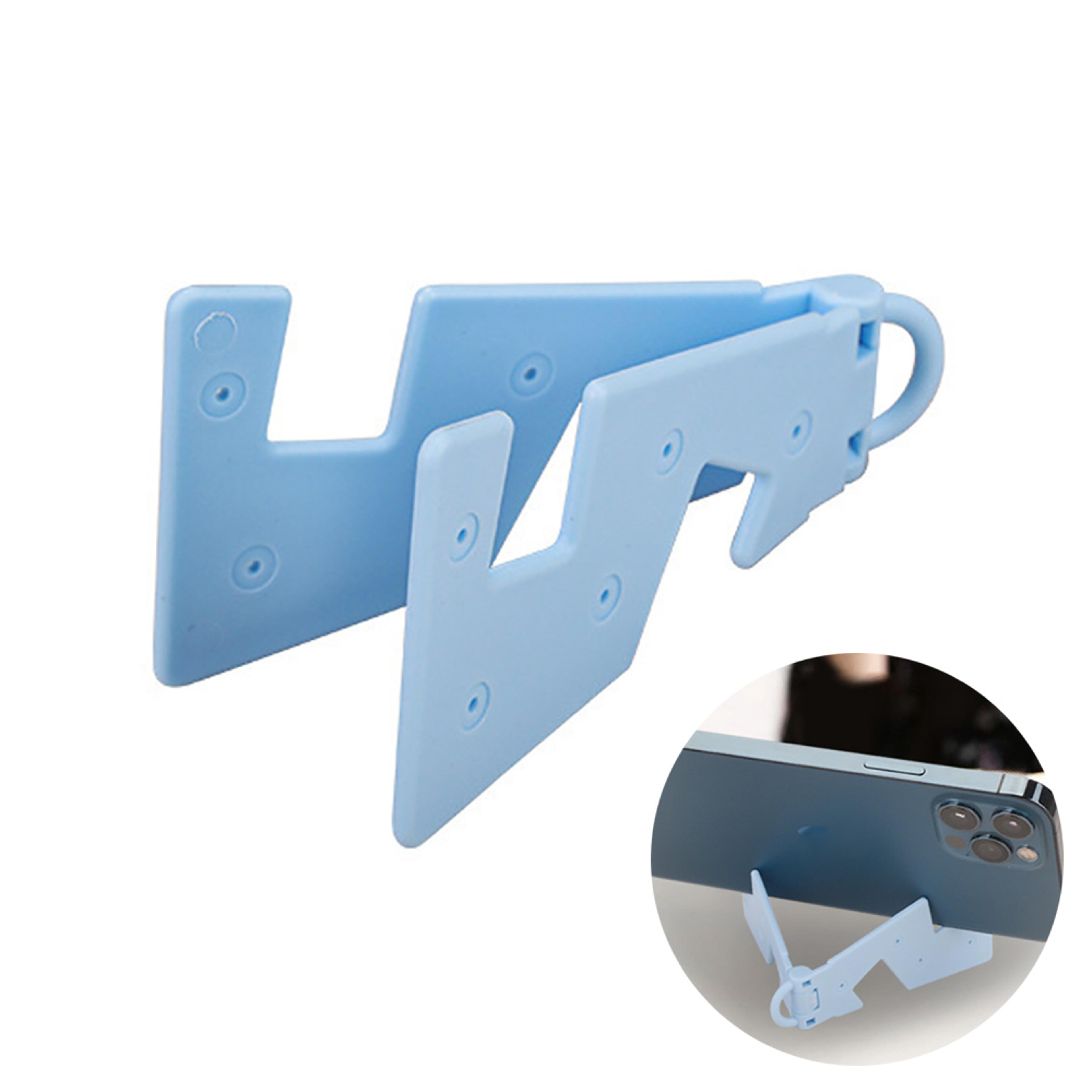 ultra slim folding phone stand for desk and travel