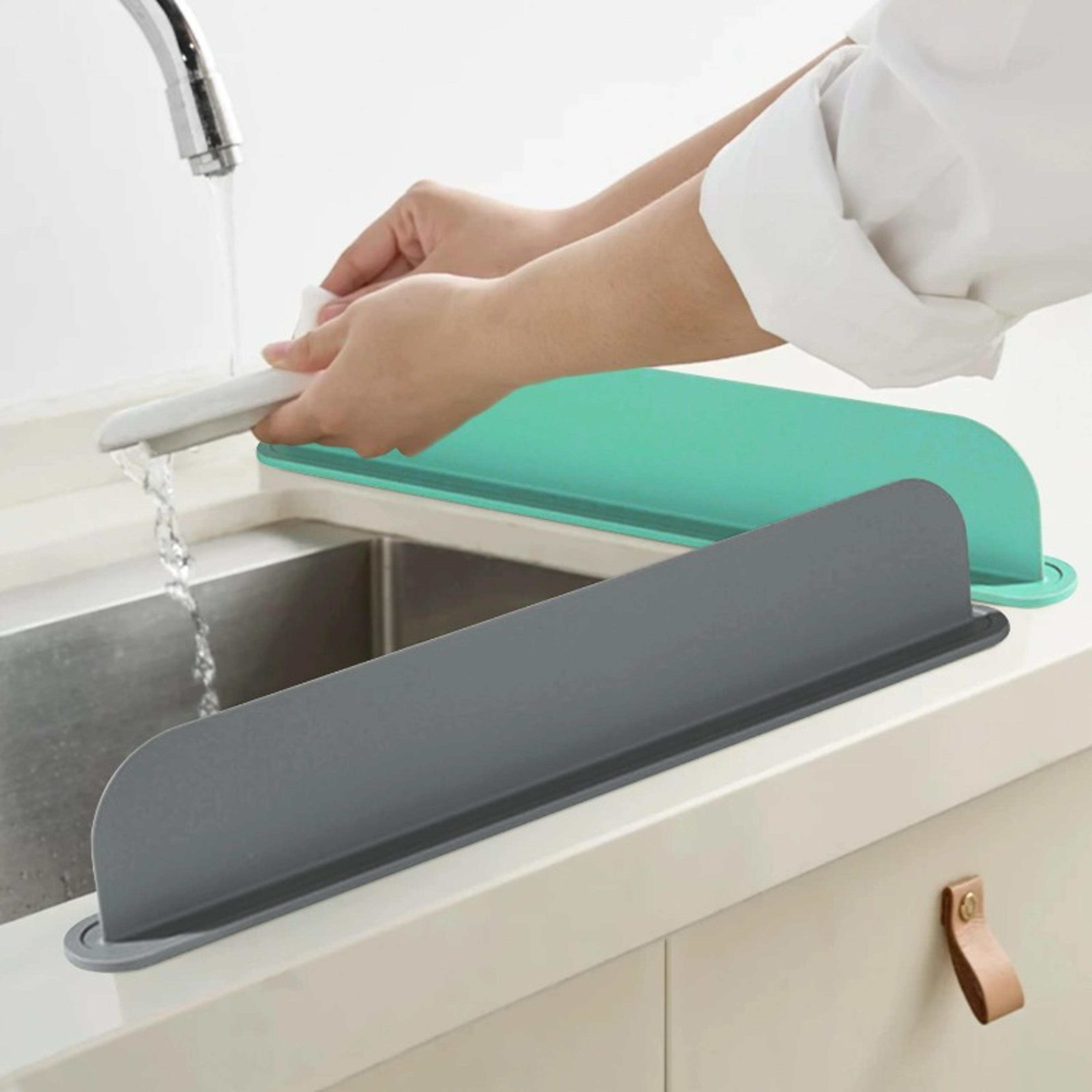 silicone sink splash guard faucet drip catcher countertop protector