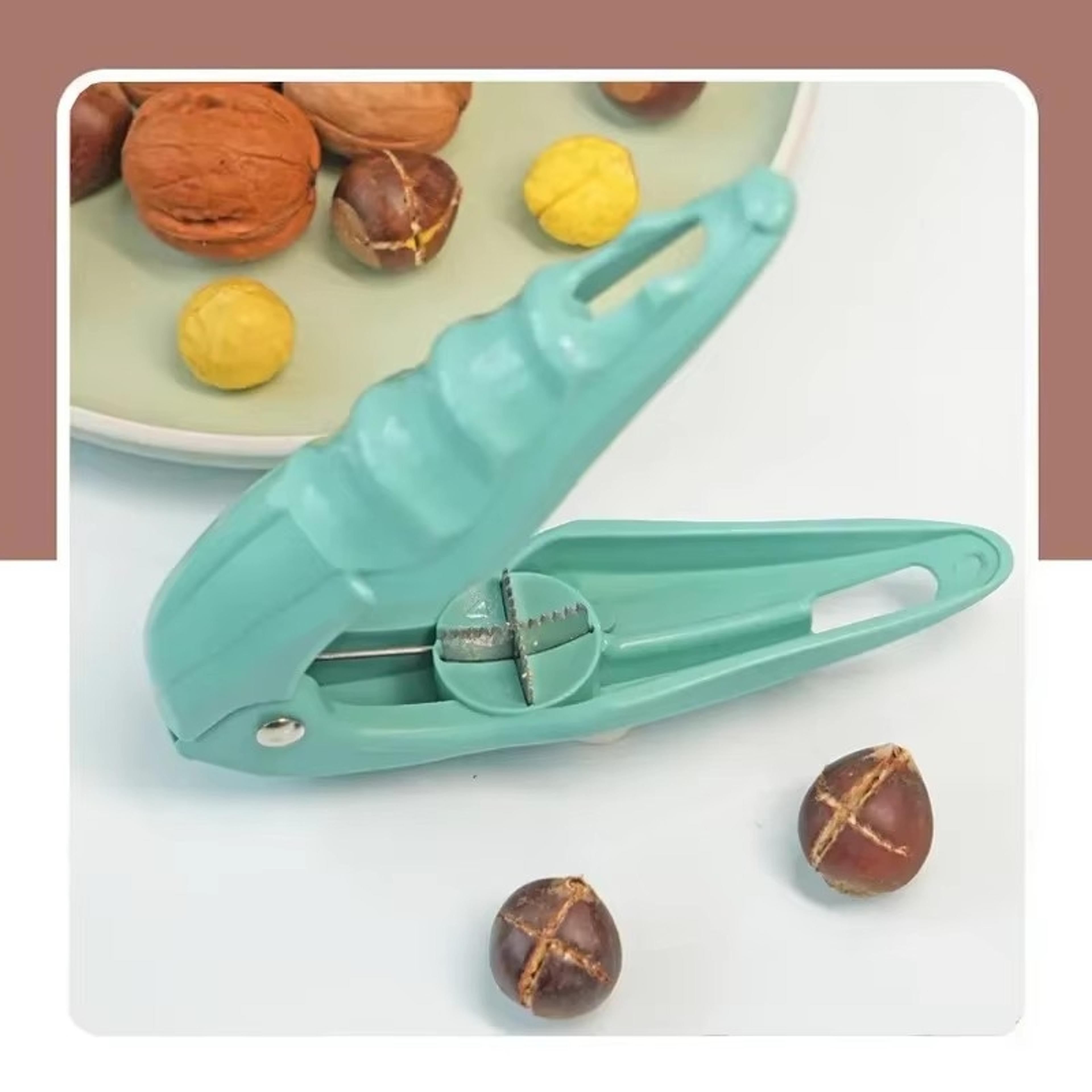 stainless steel chestnut cutter nut cracker tool for easy shelling