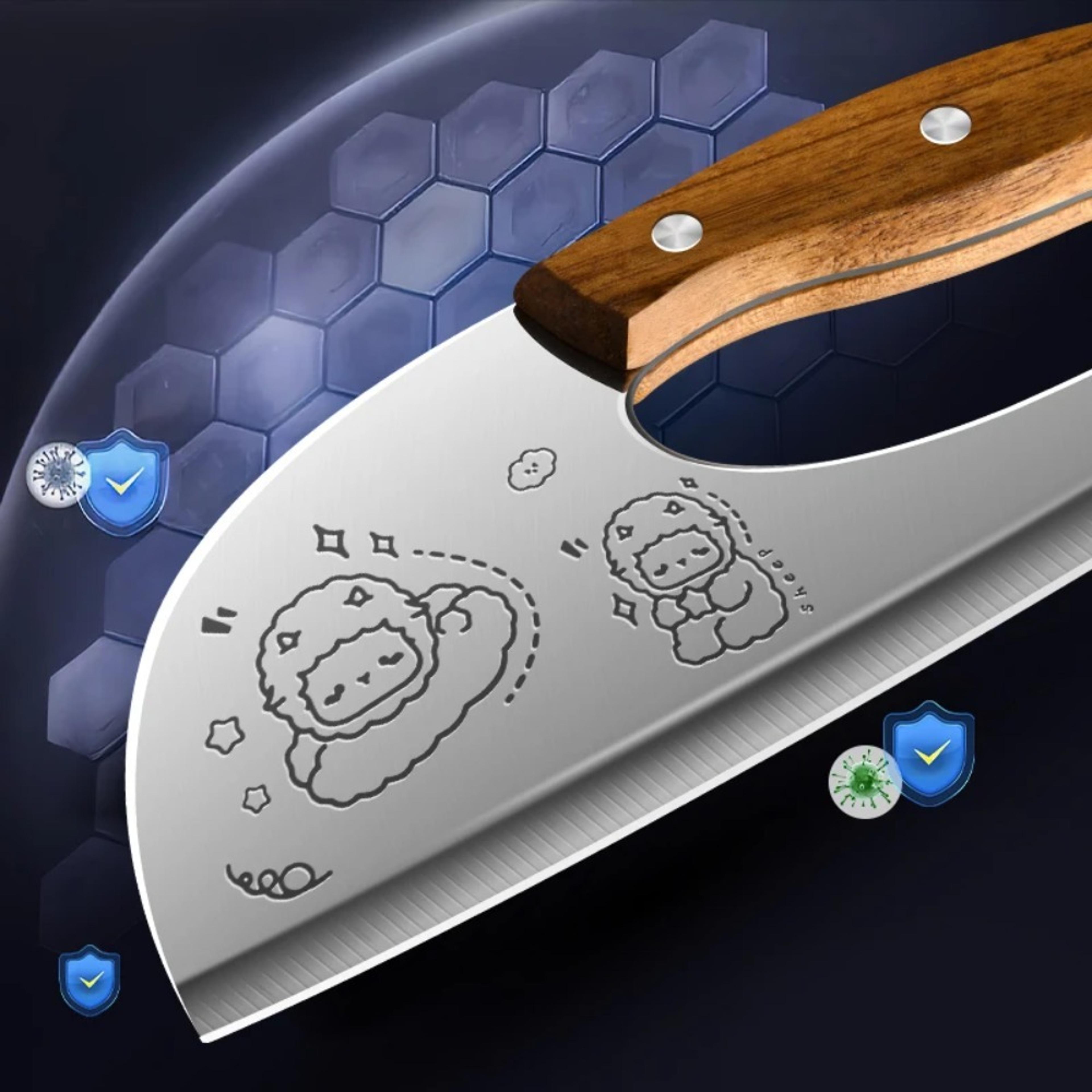 Effort Saving Meat Cleaver Knife Stainless Steel Vegetable Cutting Knife 2