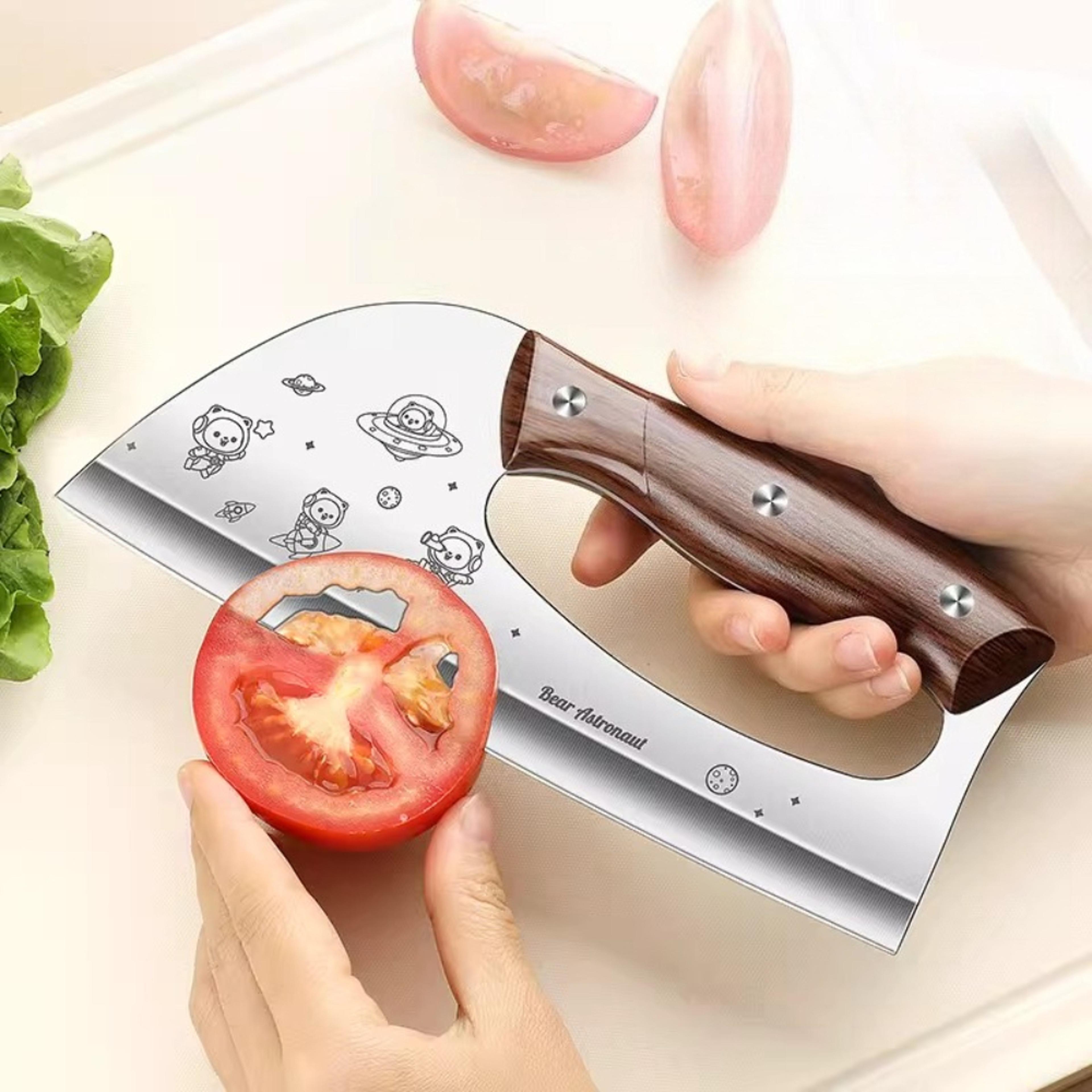 Effort Saving Meat Cleaver Knife Stainless Steel Vegetable Cutting Knife 5
