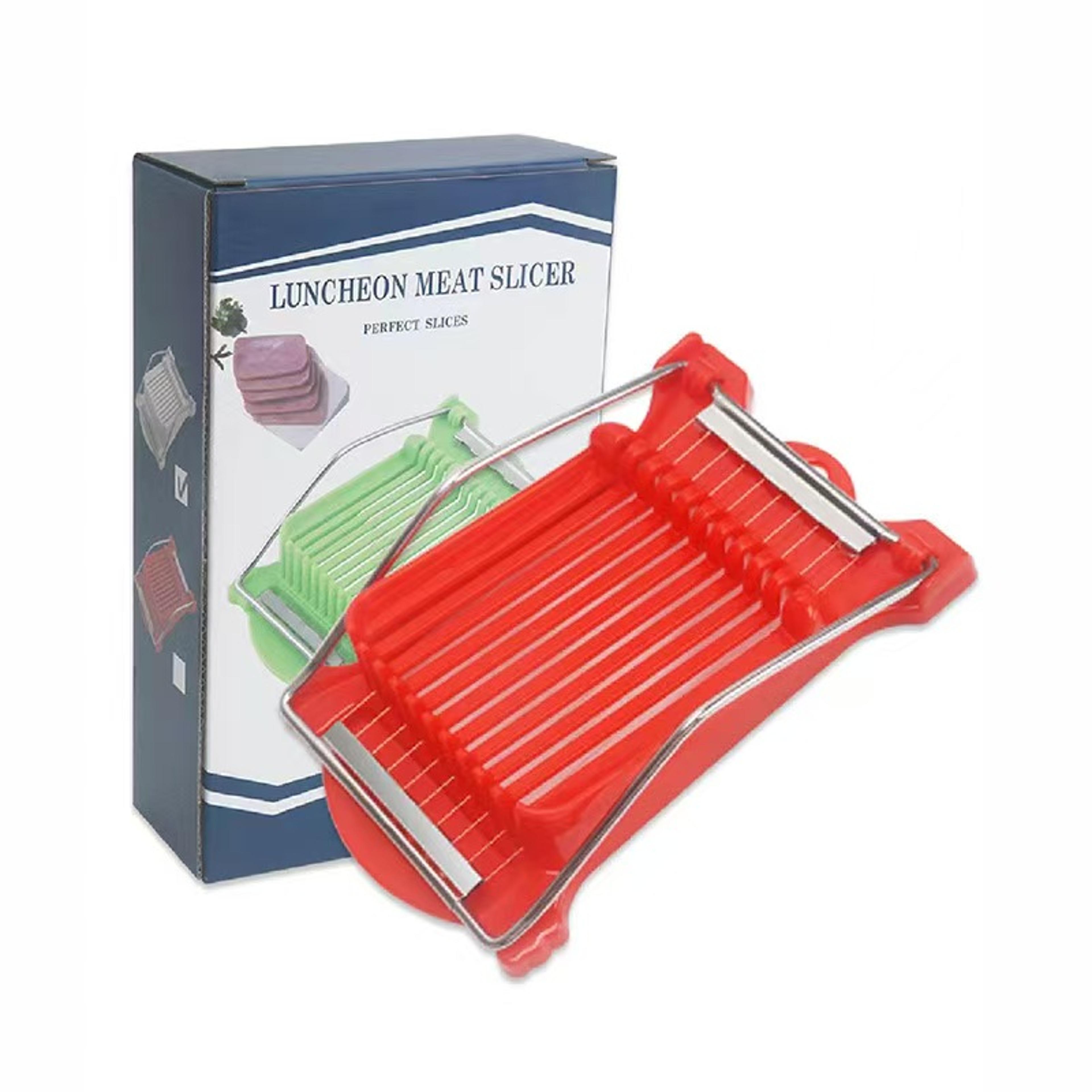 multi use luncheon meat slicer and egg slicer for cheese fruit and soft foods