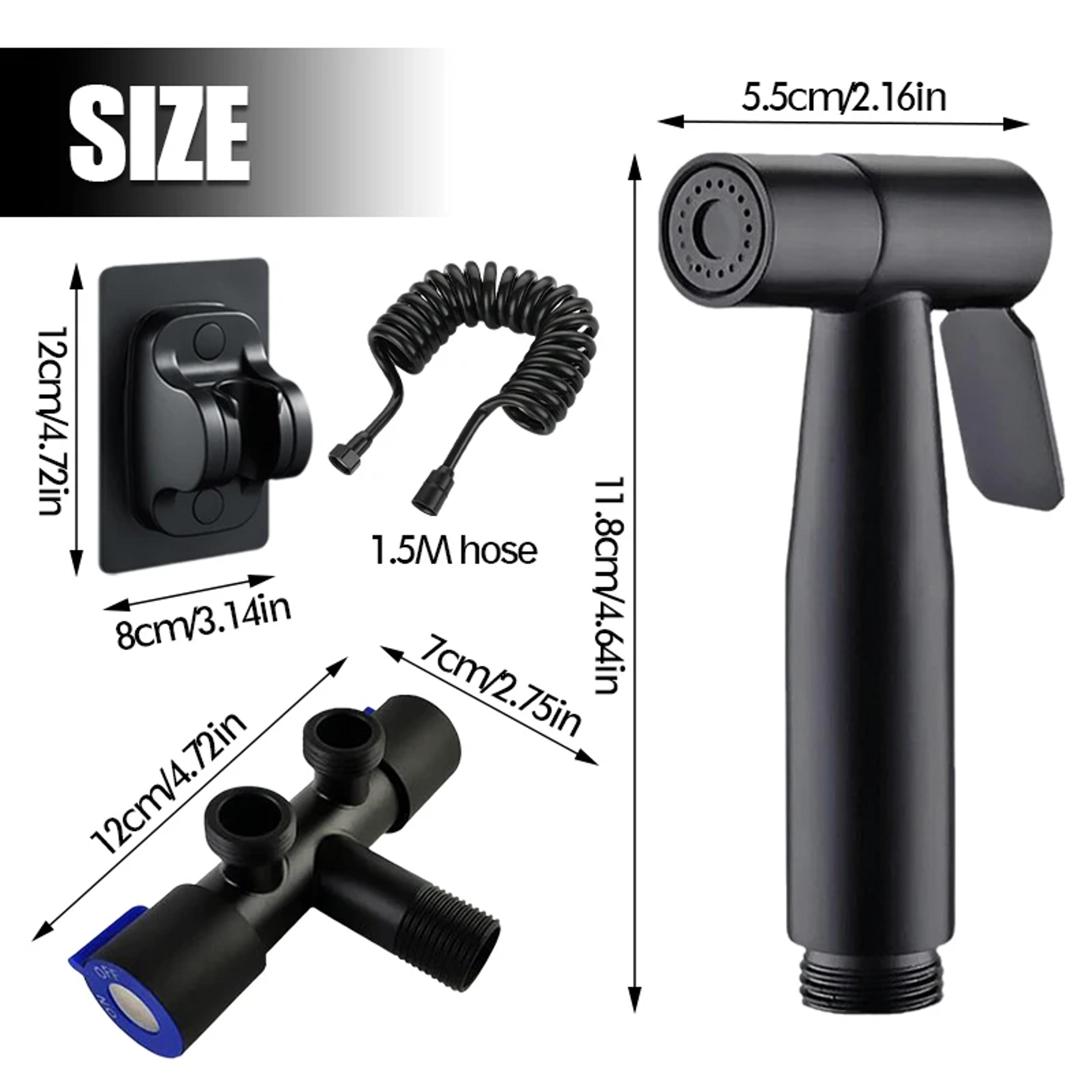 Dual Control Handheld Bidet Sprayer For Toilet Stainless Steel Toilet Bidet Sprayer 4