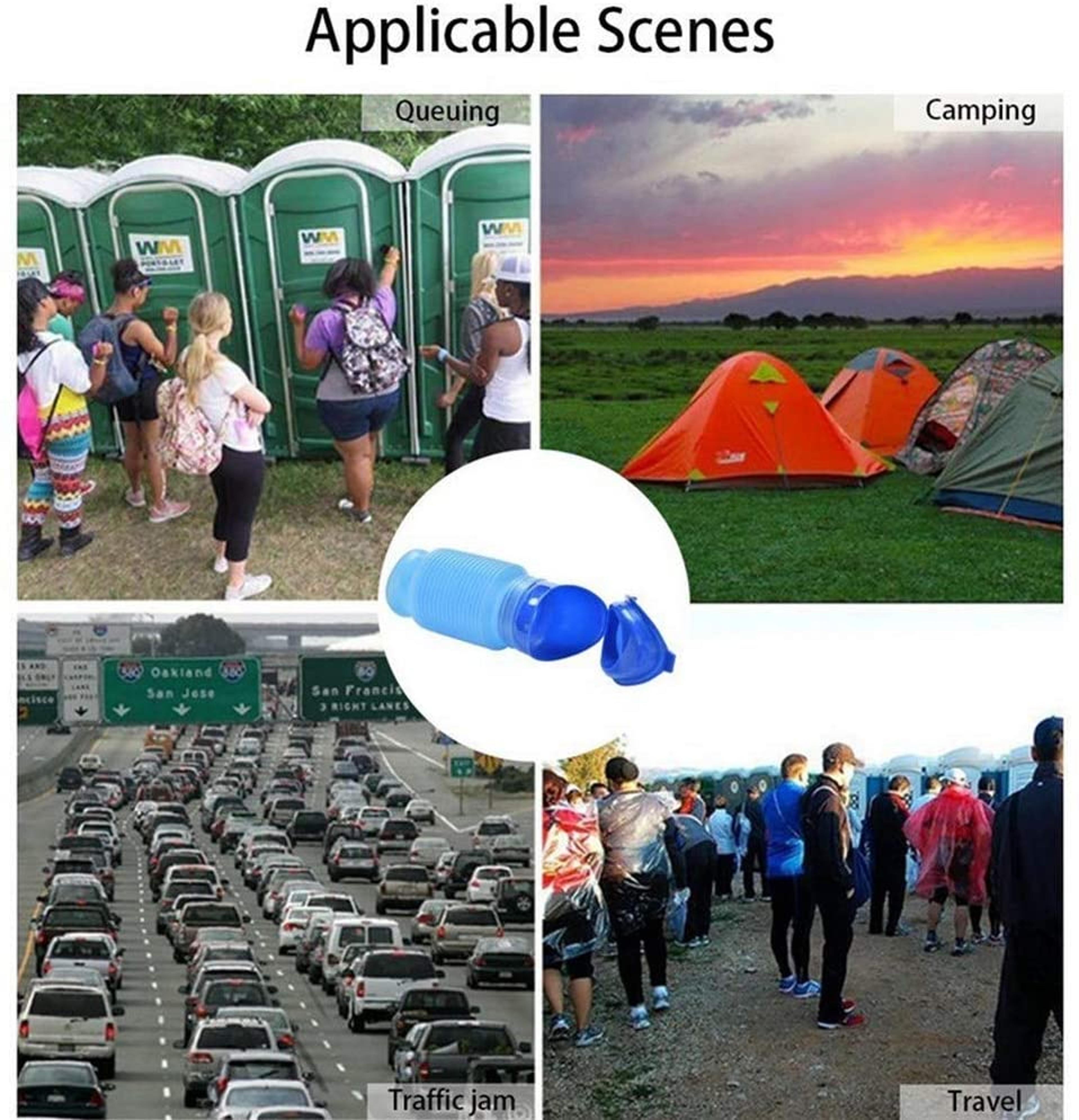 Portable Urinal For Women Men And Kids Travel Pee Bottle 2