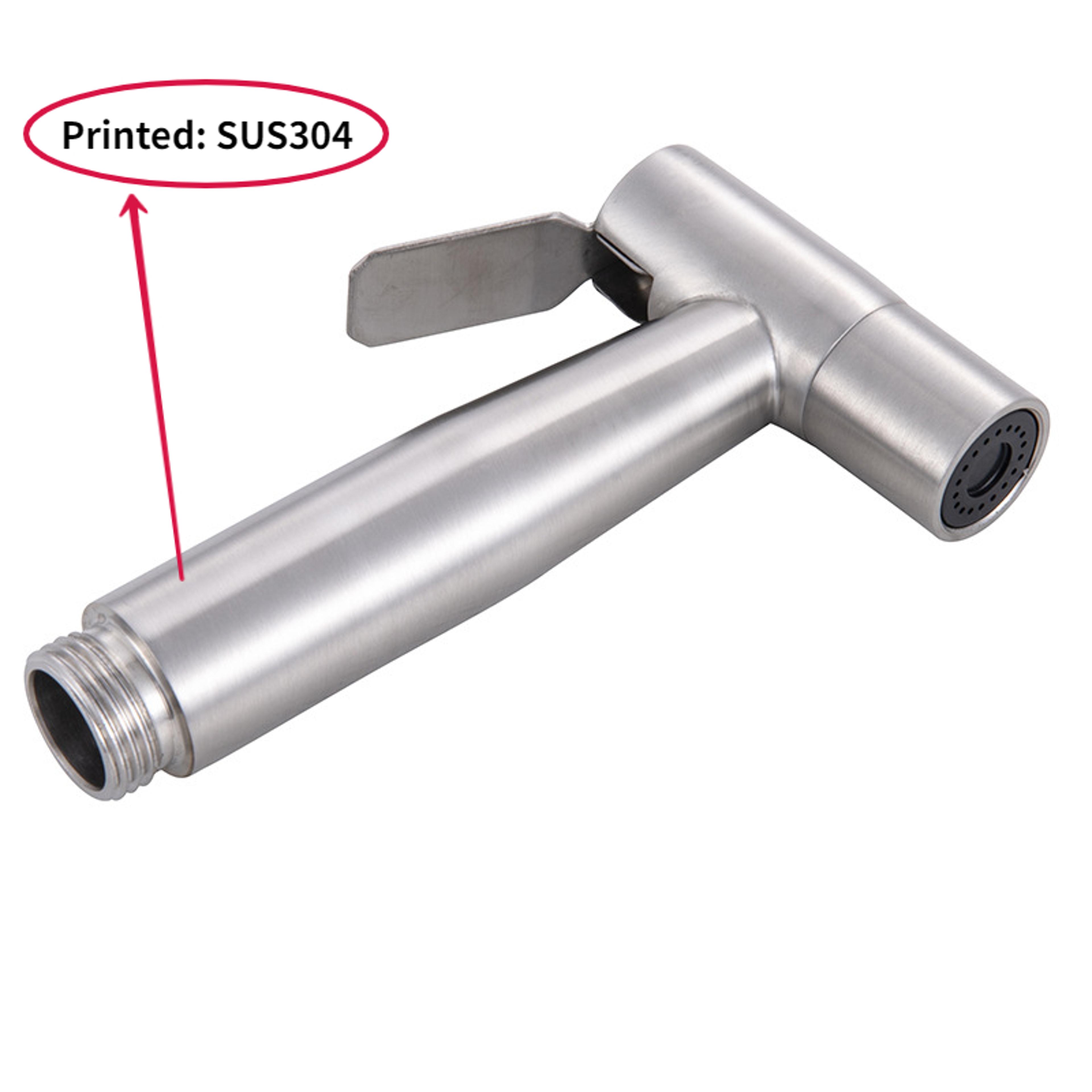 Stainless Steel Handheld Bidet Sprayer For Toilet With Adjustable Flow 6