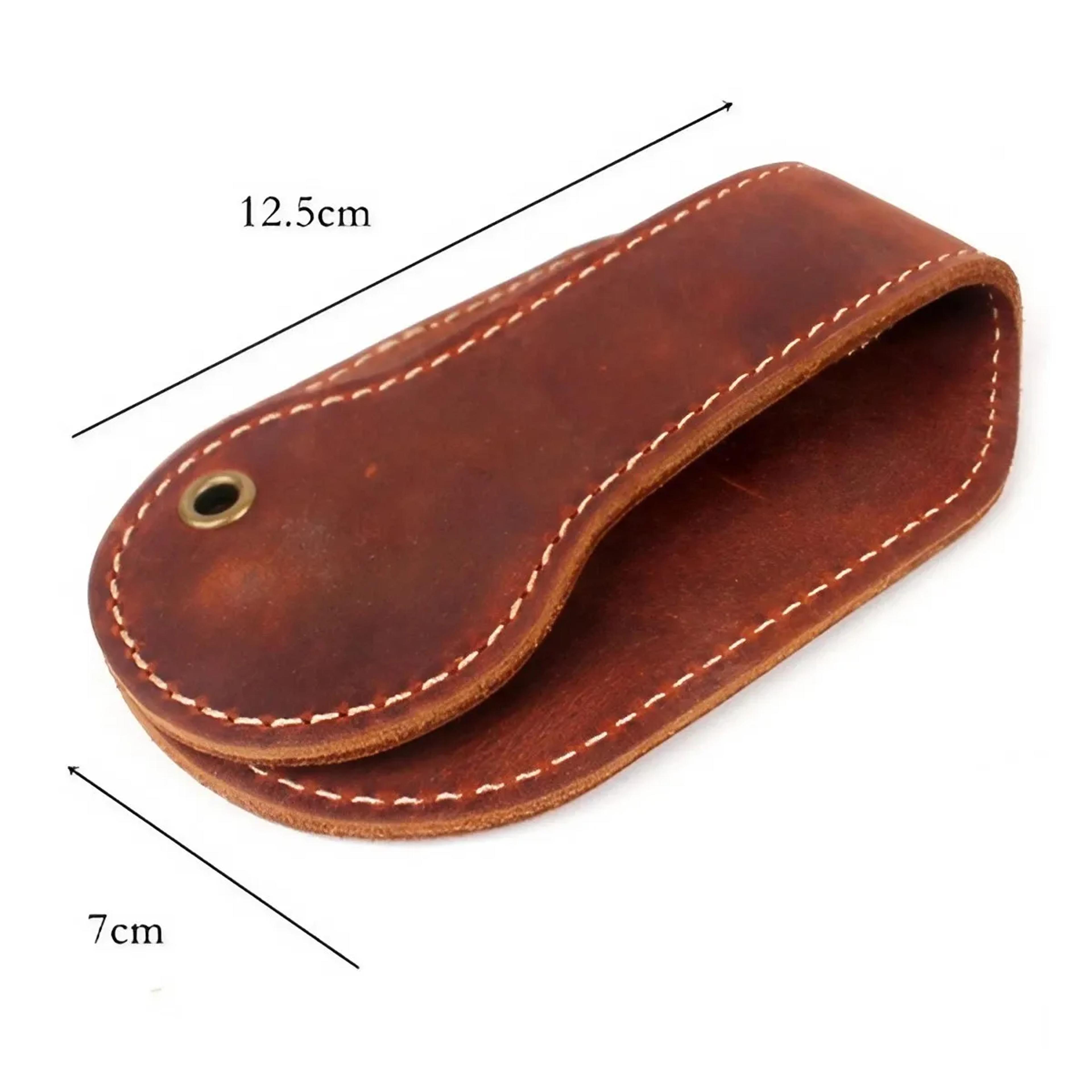 Vintage Leather Coin Purse EDC Coin Wallet With Belt Carry 2