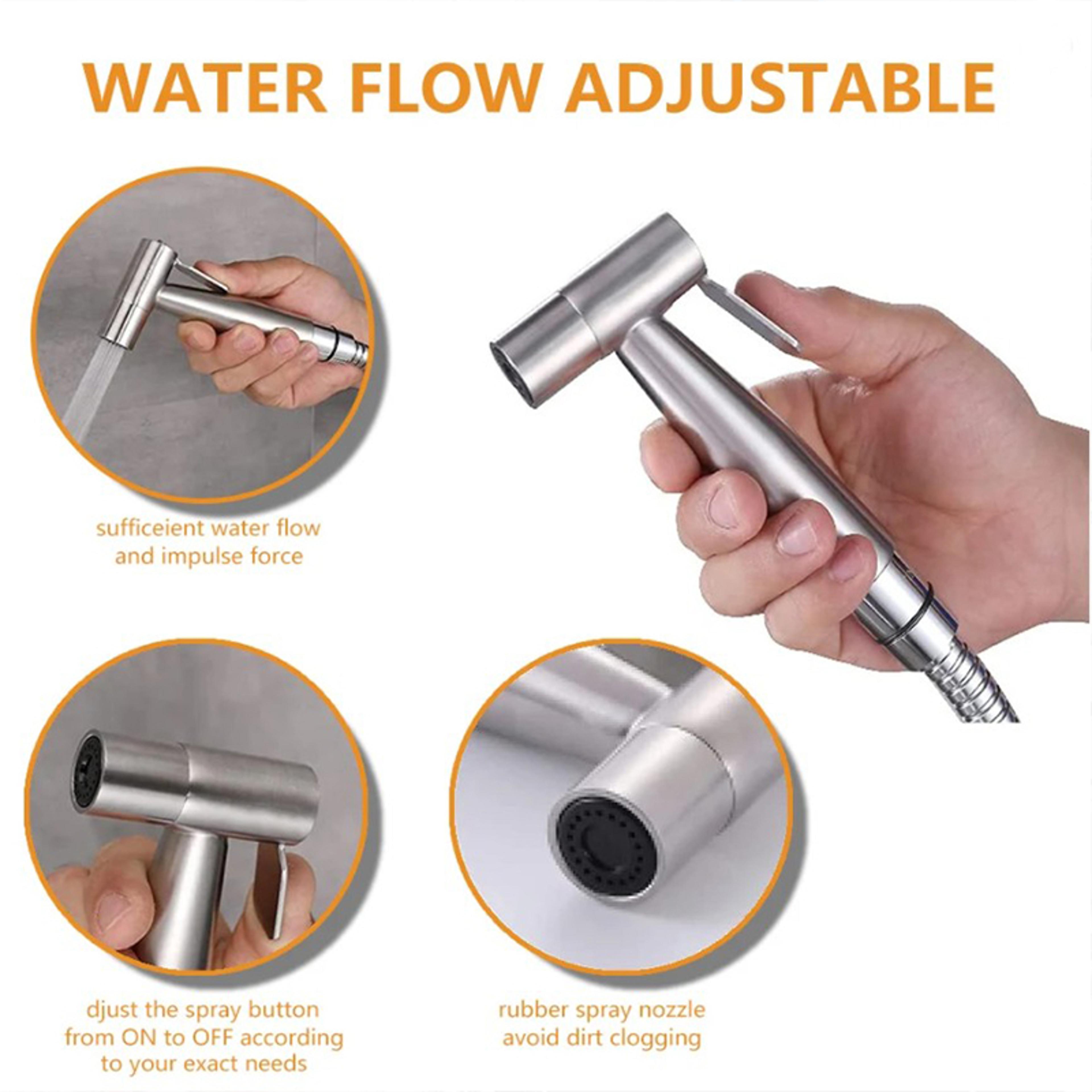 Black Stainless Steel Handheld Bidet Sprayer For Toilet 2