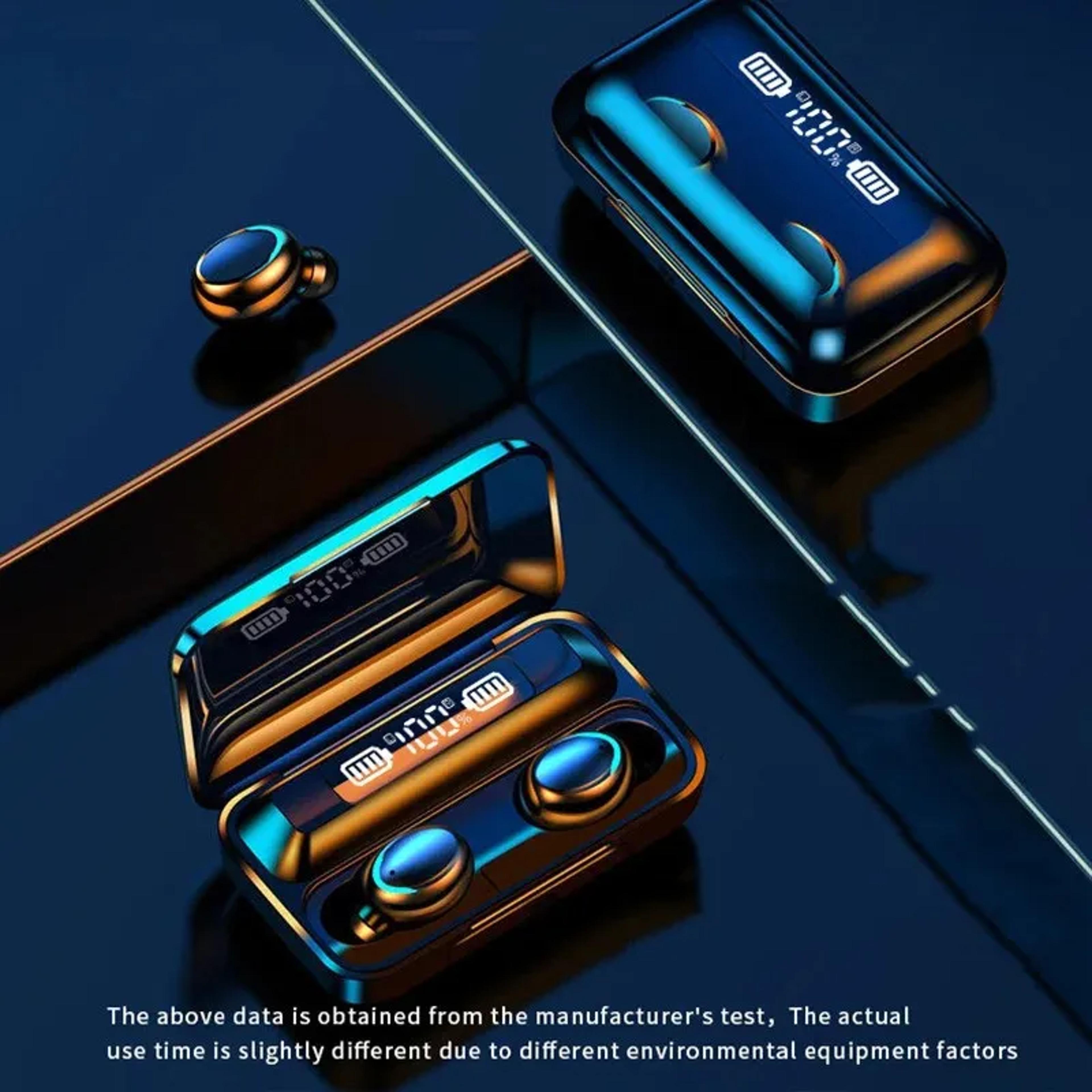 Wireless Earphones With LED Display Waterproof TWS Bluetooth Headphones With Noise Cancellation 2