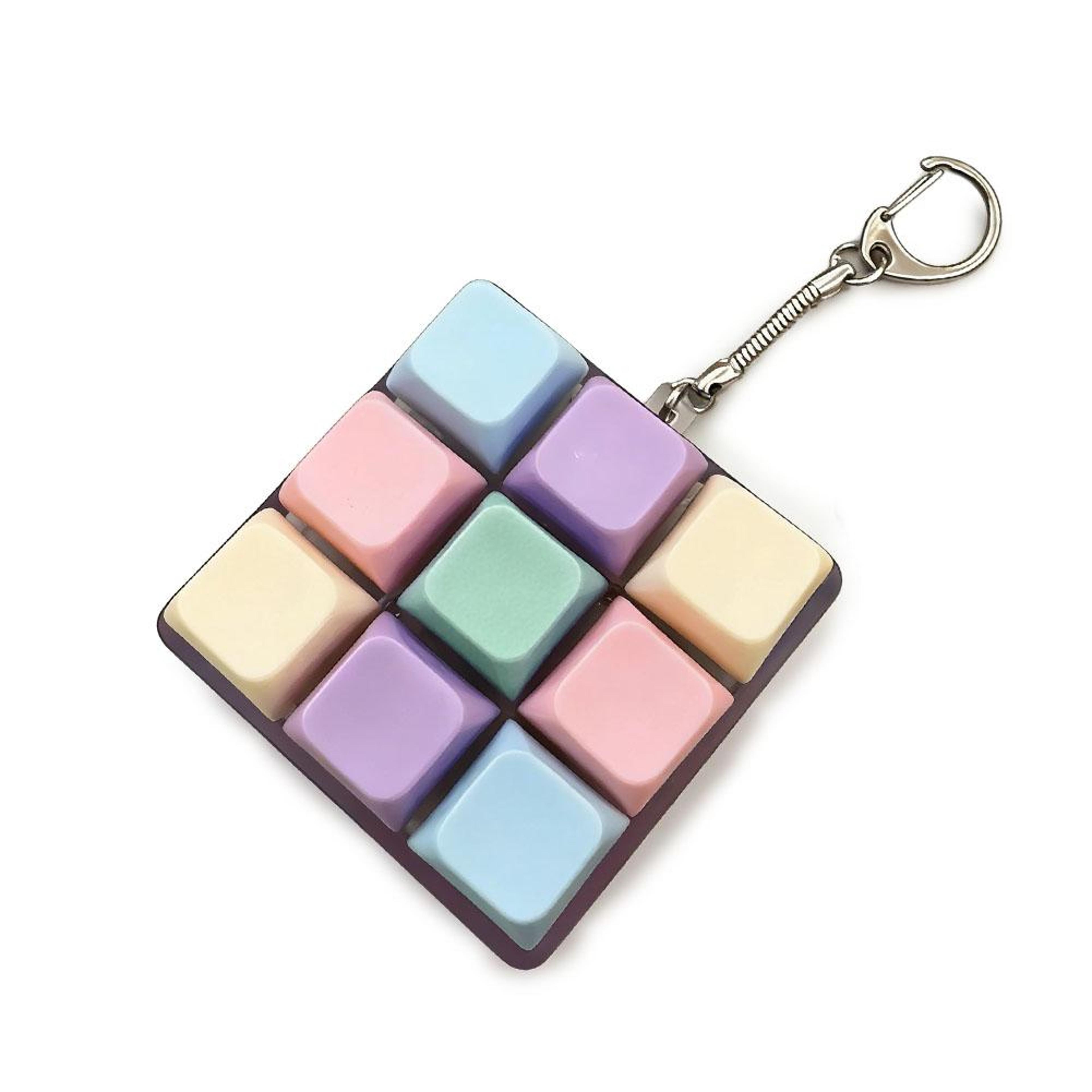 Pocket Mechanical Keyboard Fidget Clicker Keychain 3