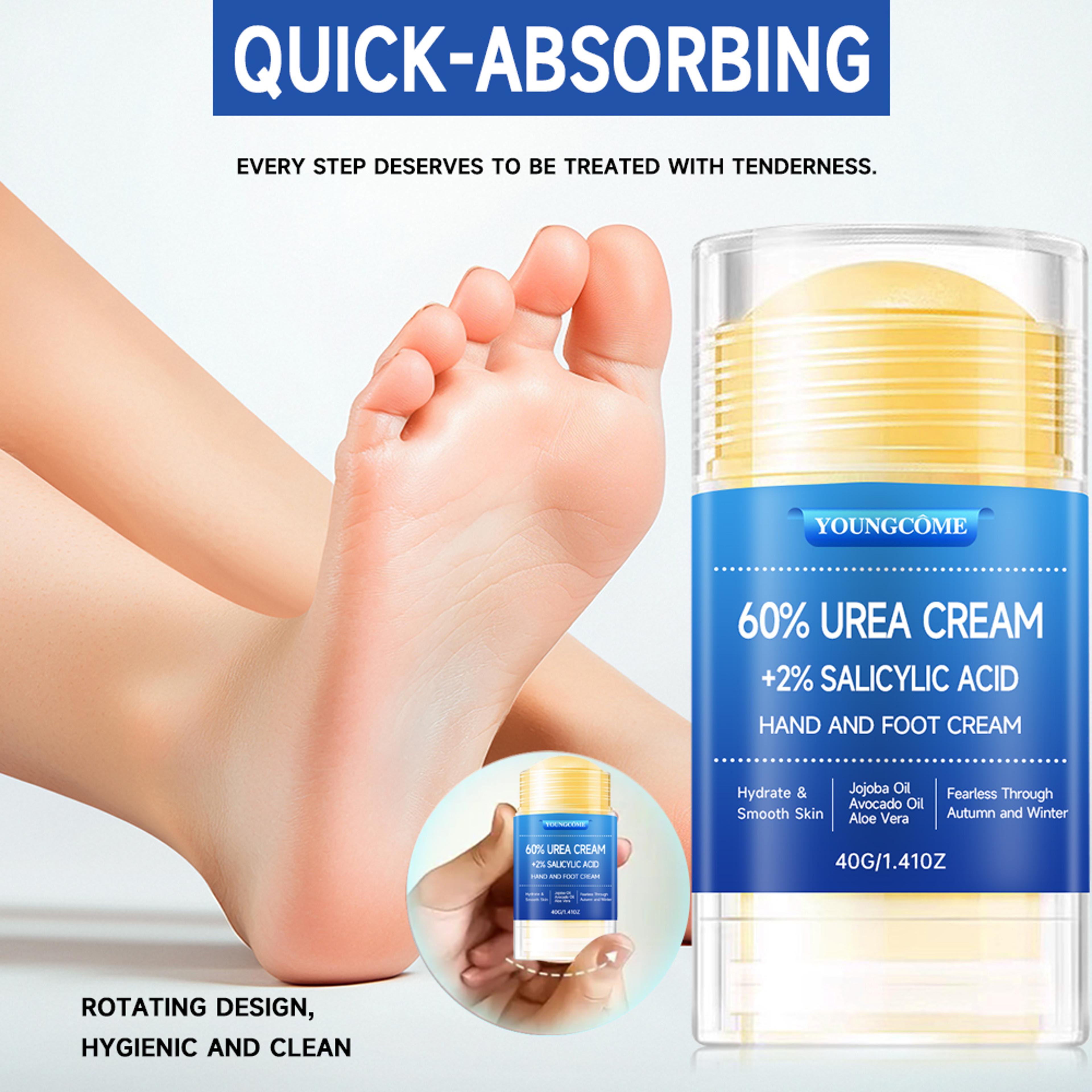 urea foot cream with salicylic acid for cracked heels