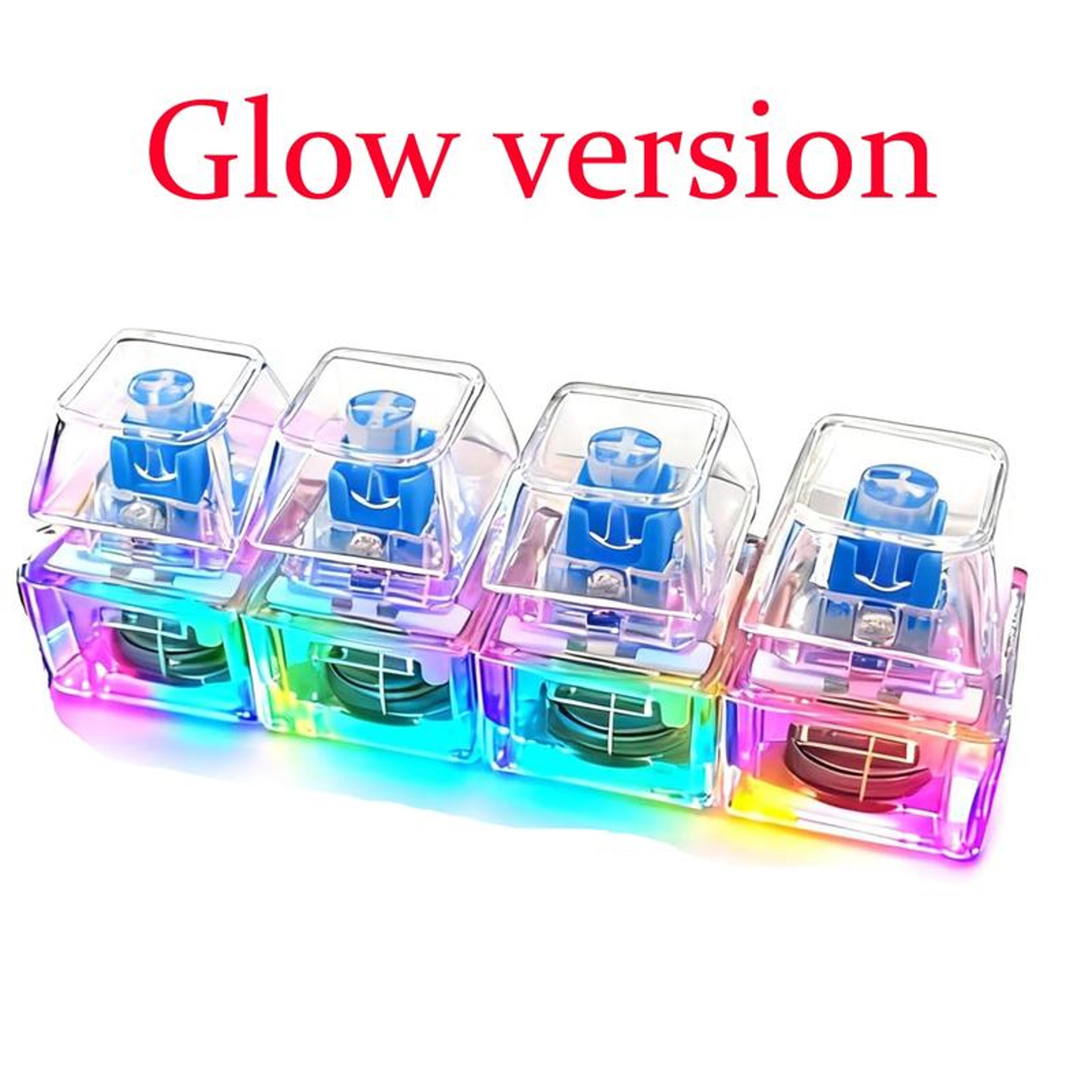 LED Keyboard Fidget Toy Stress Relief Keychain 5