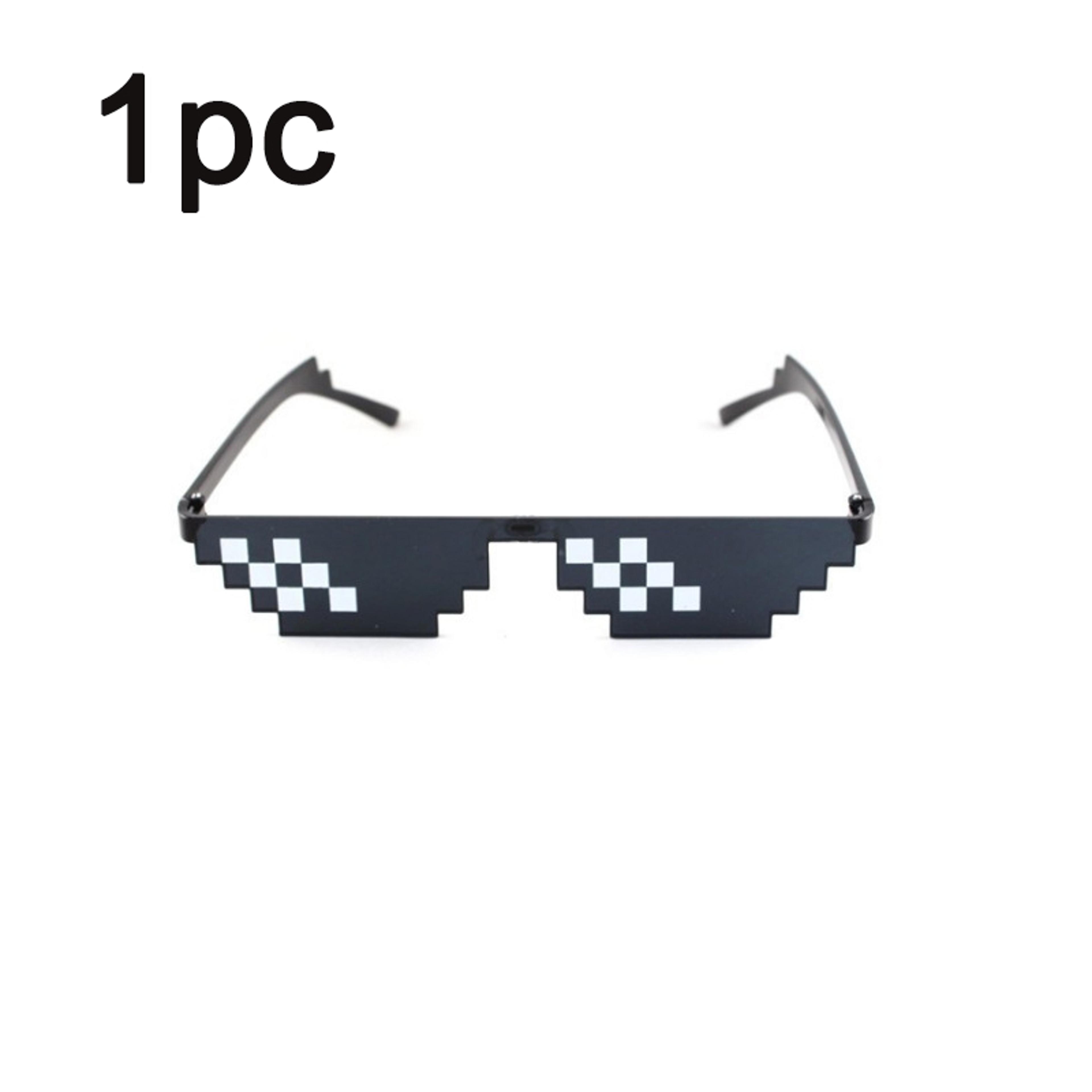 Pixelated Mosaic Sunglasses Retro Party Shades For Men And Women 3