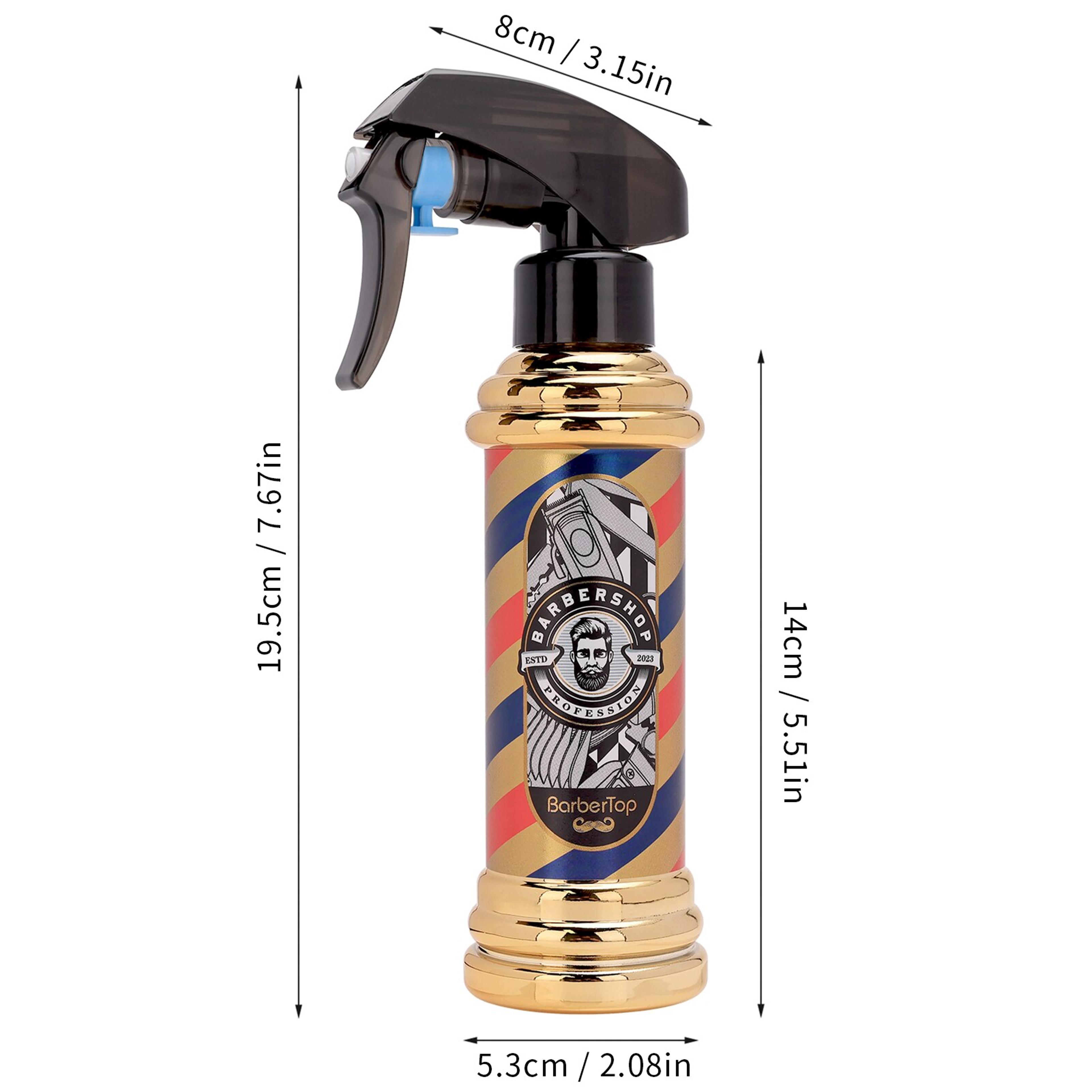 Retro Continuous Mist Hair Spray Bottle For Salon Styling And Plant Care 5