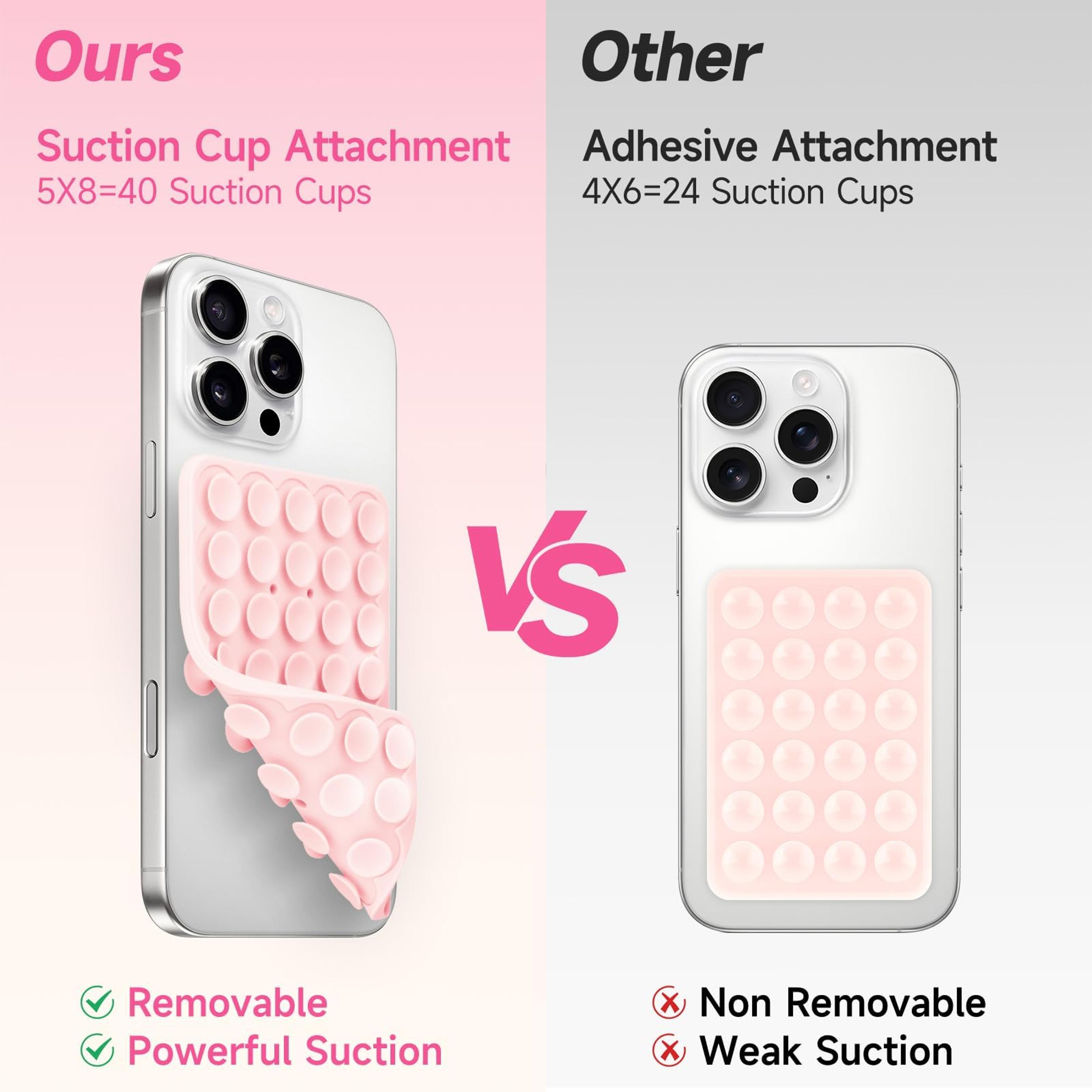 Silicone Suction Phone Holder Double Sided Anti Slip Grip 2