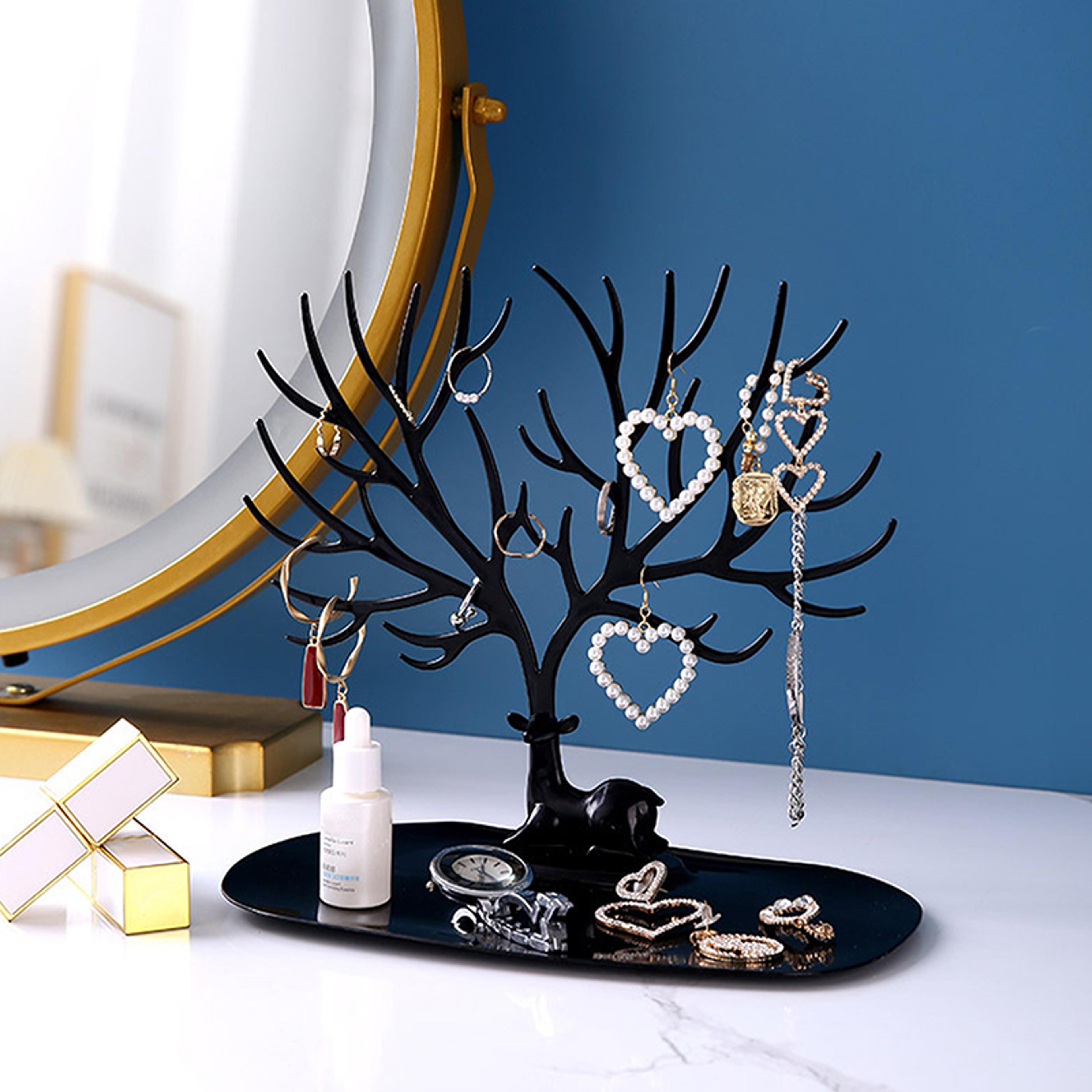 Elegant Jewelry Display Stand Organizer For Necklaces Earrings  Rings 1