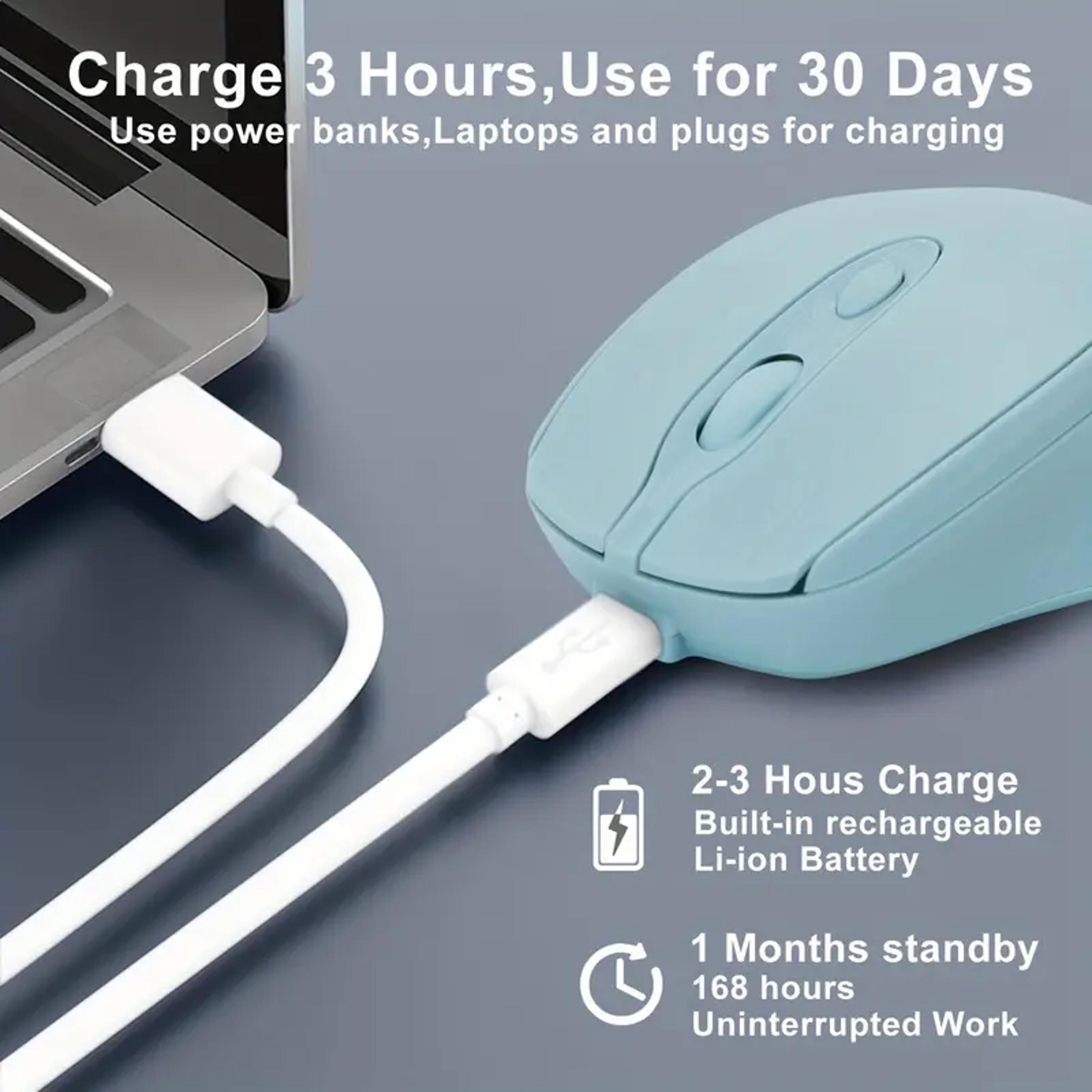 Rechargeable Bluetooth Wireless Mouse For Laptop PC MacBook Tablet 1