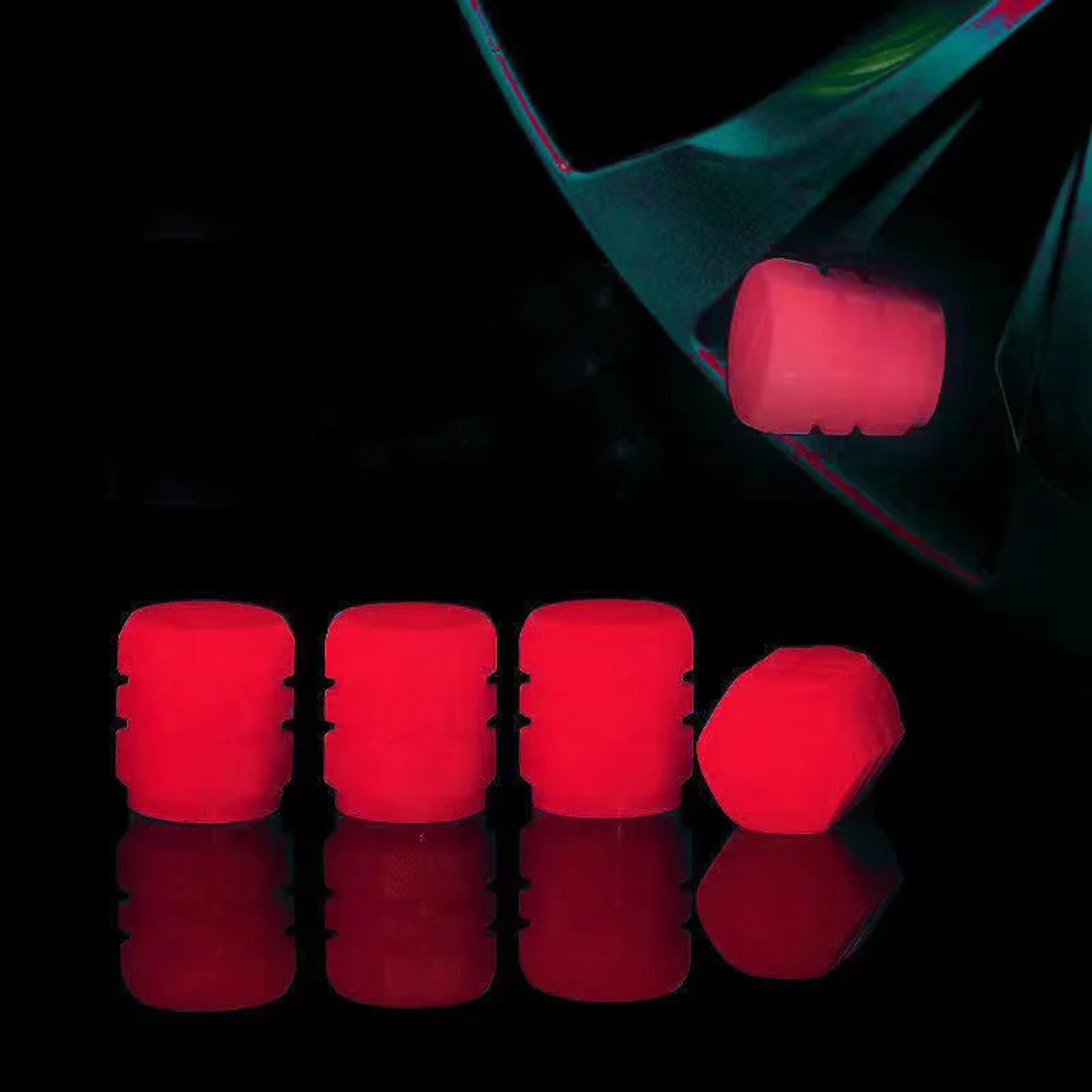 GlowRide Luminous Tire Valve Caps For Cars Motorcycles And Bikes 2