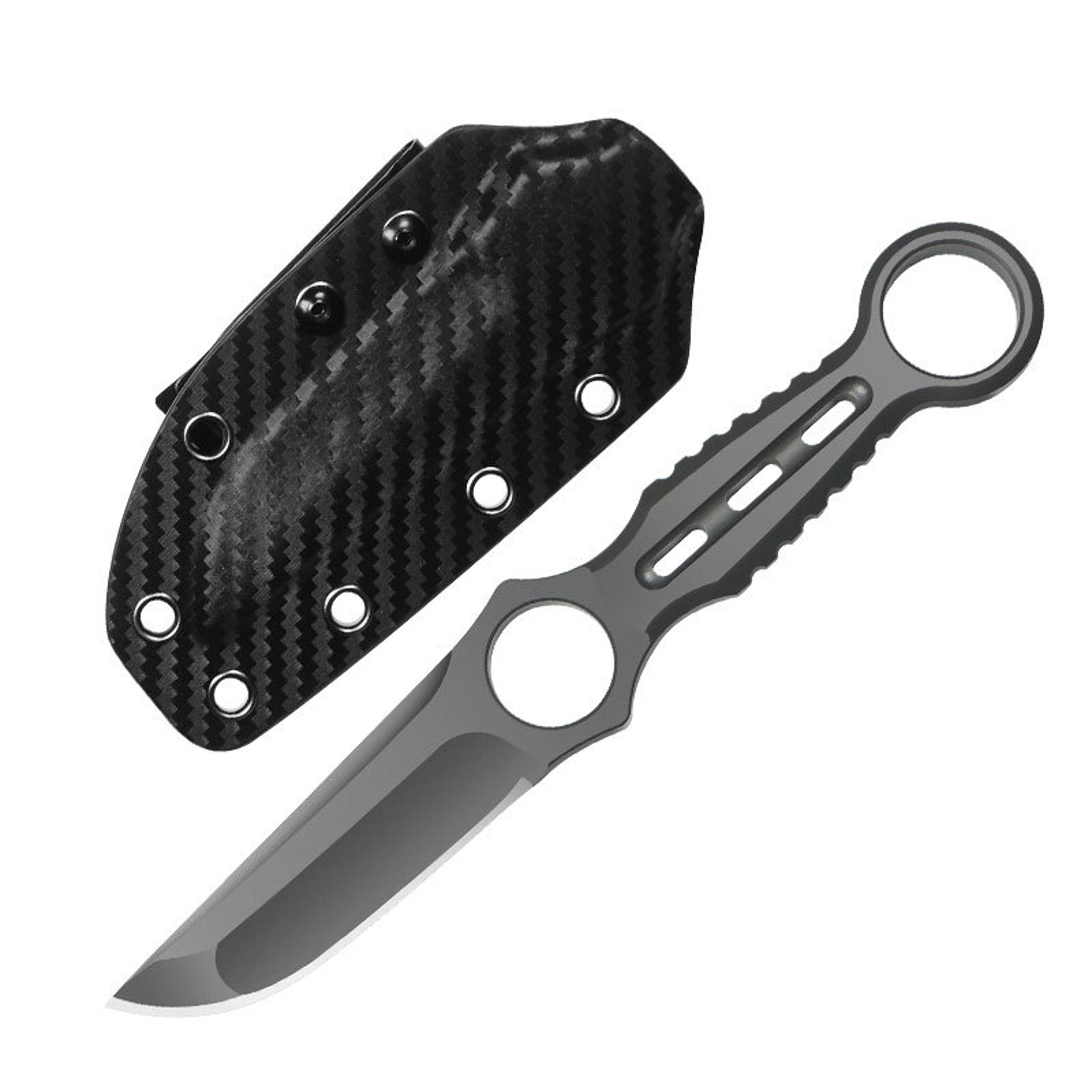 premium hunting & survival knife with kydex sheath
