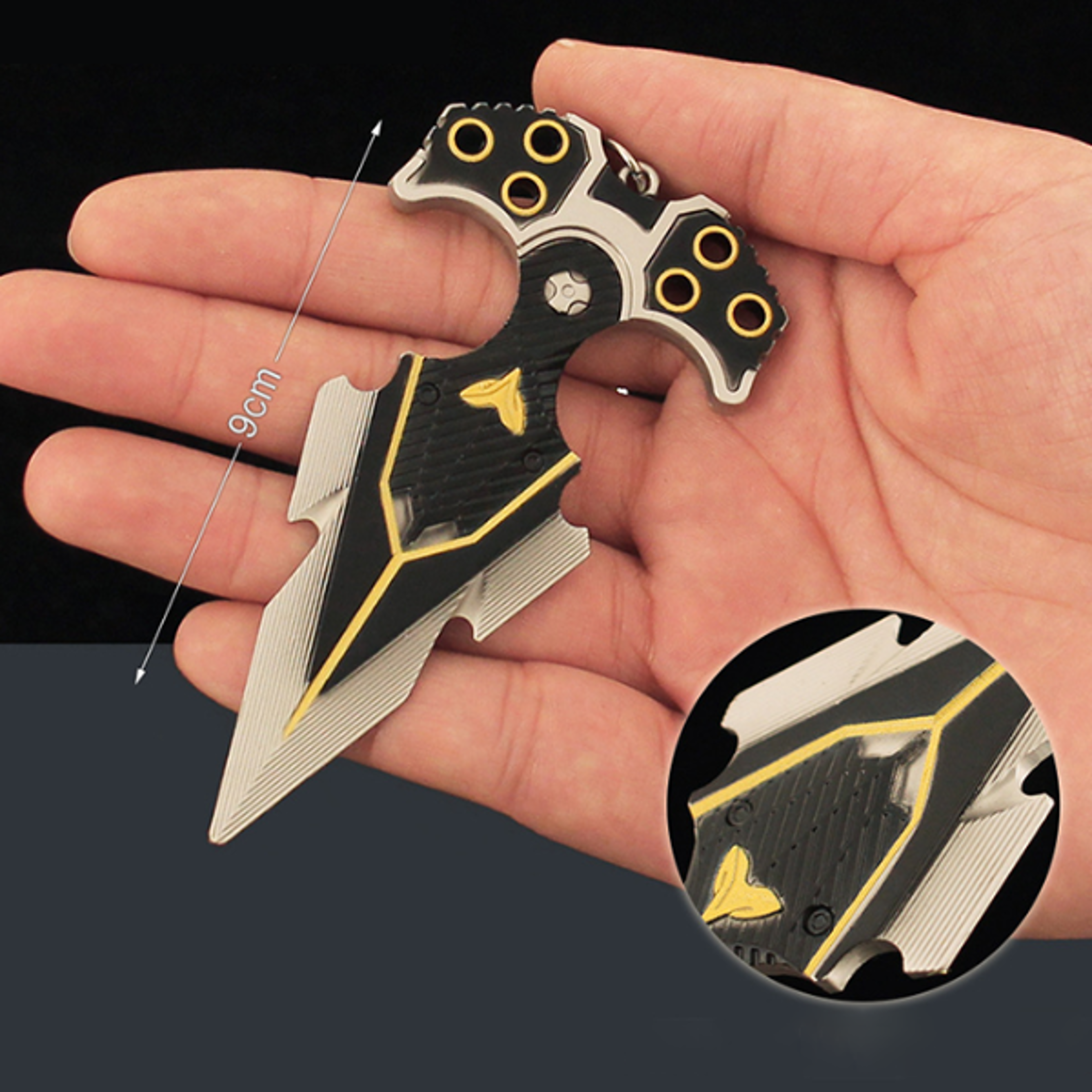 mini knife keychain game pendant metal alloy collectible accessory