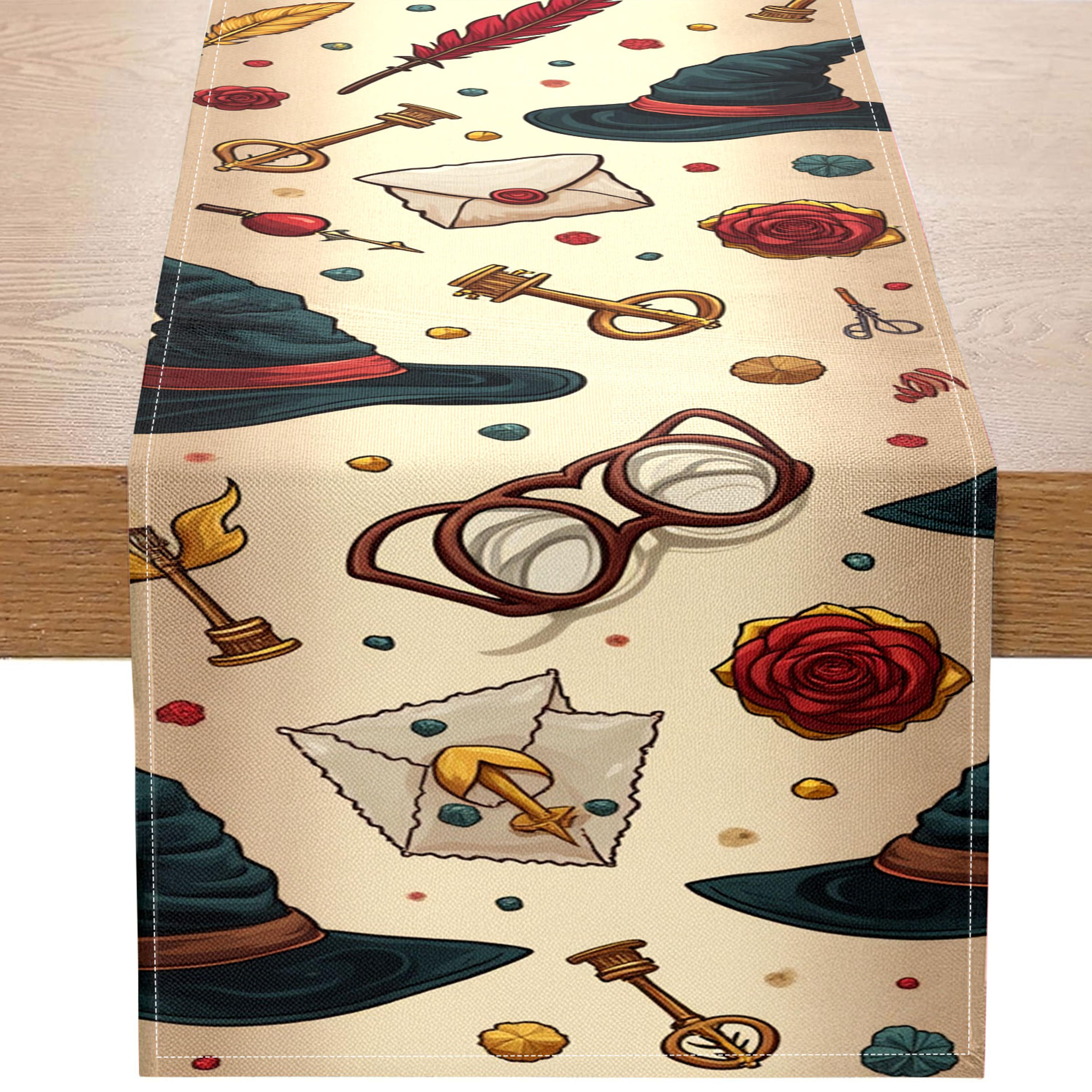 enchanted magic table runner for wizard & fantasy themed spaces