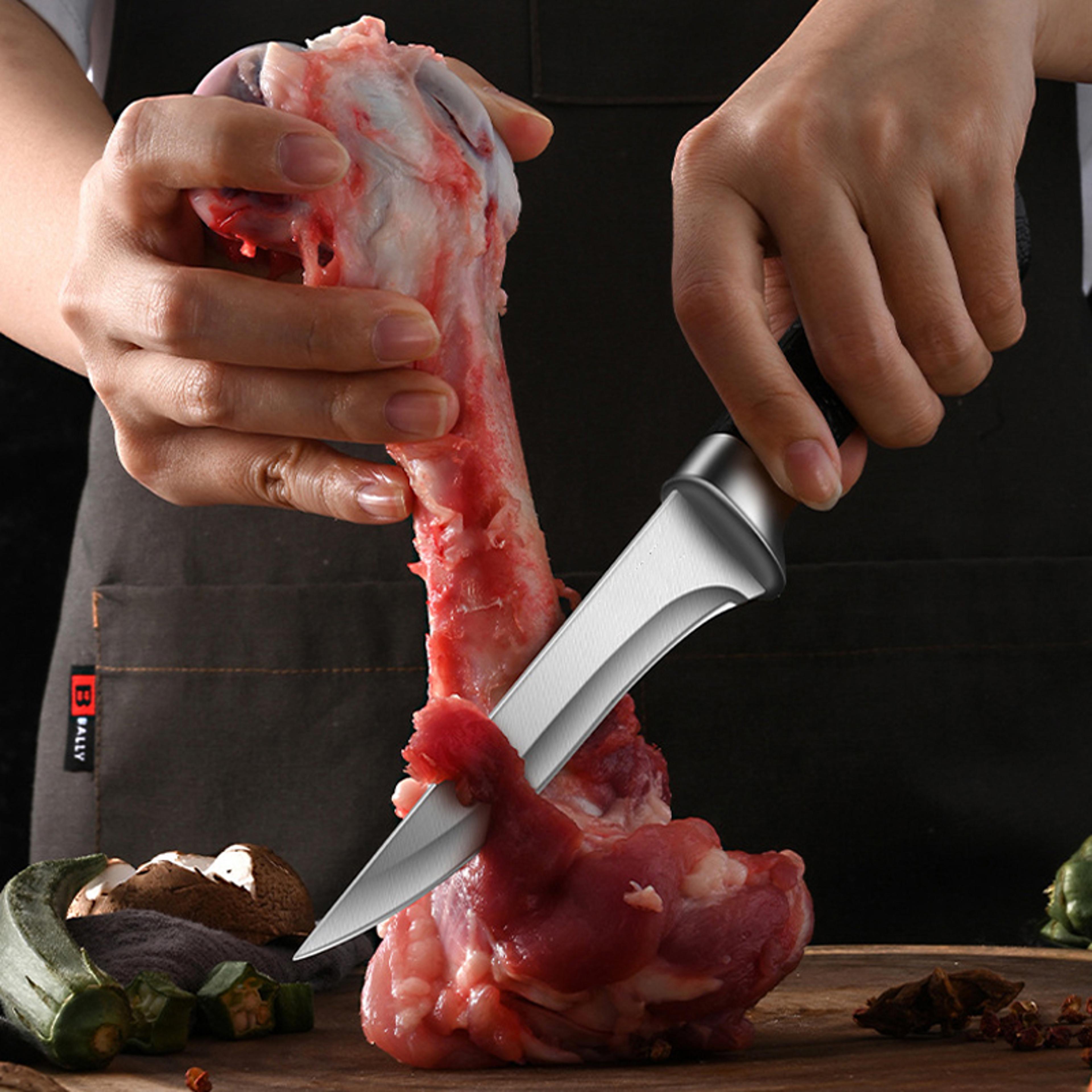 Premium Stainless Steel Boning Knife  Butcher Knife For Meat Cutting And Slaughter Heavy Duty Butch 1