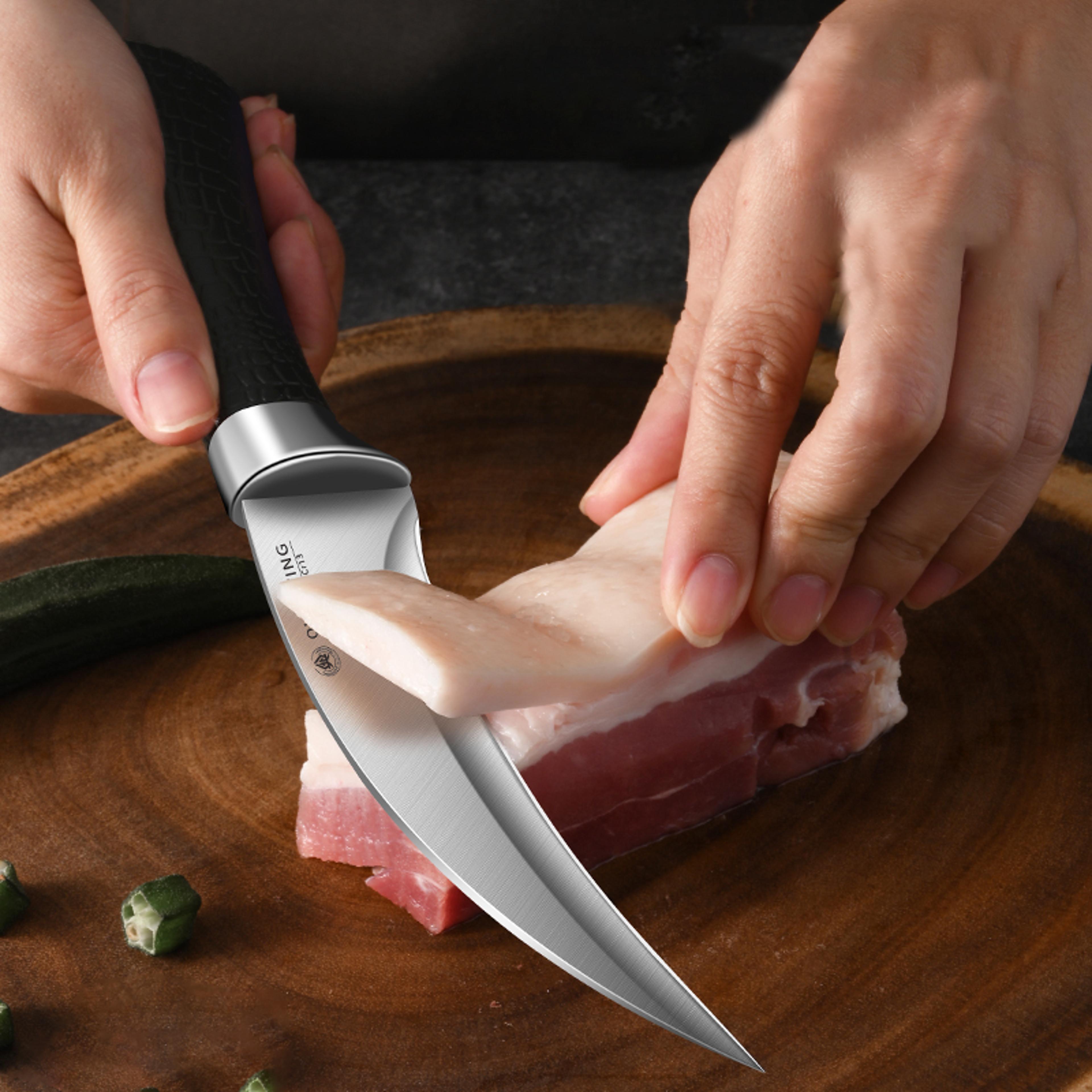 Premium Stainless Steel Boning Knife  Butcher Knife For Meat Cutting And Slaughter Heavy Duty Butch 3