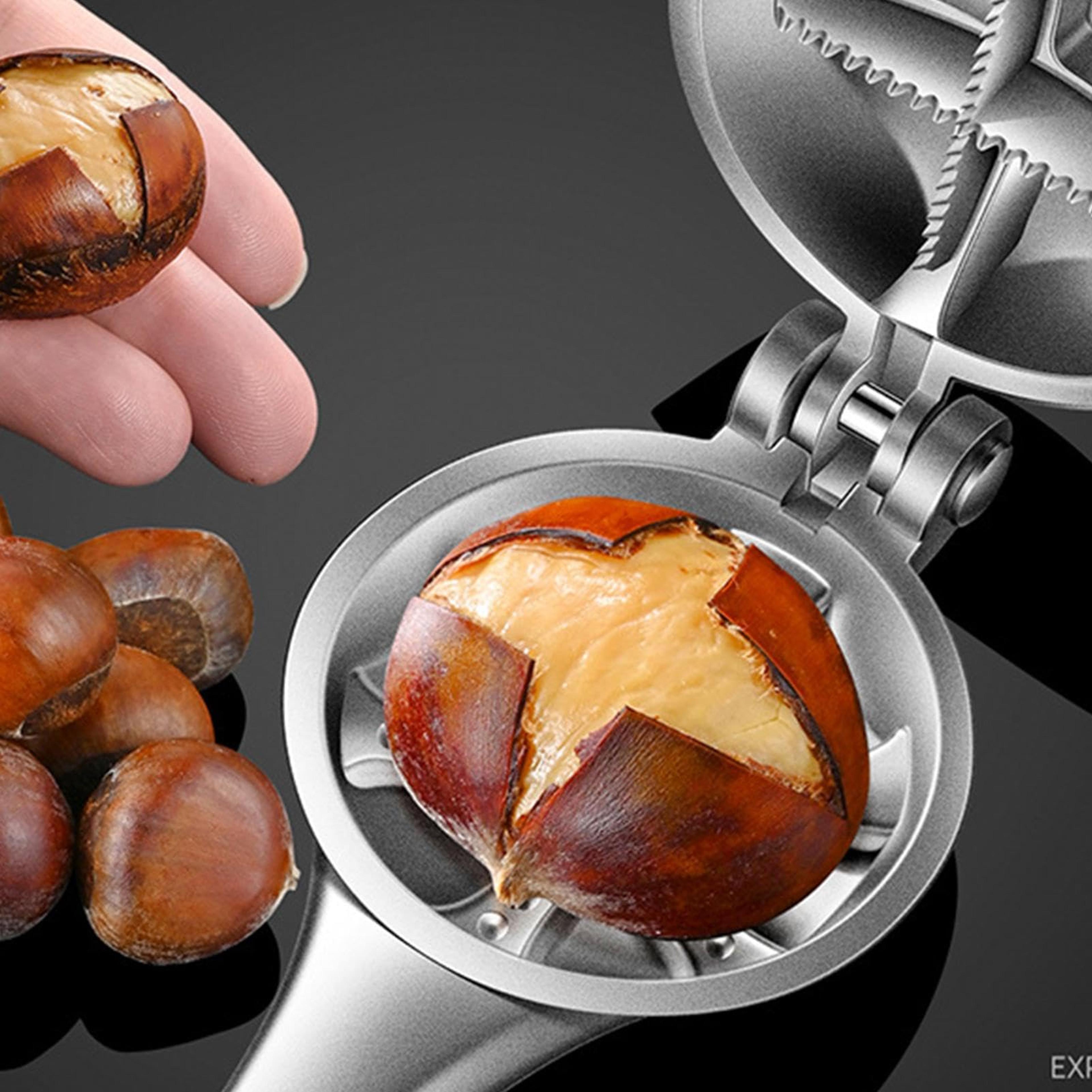 Easy Press Chestnut Cracker And Nut Cracker Tool For Walnuts Pecans And Chestnuts 4
