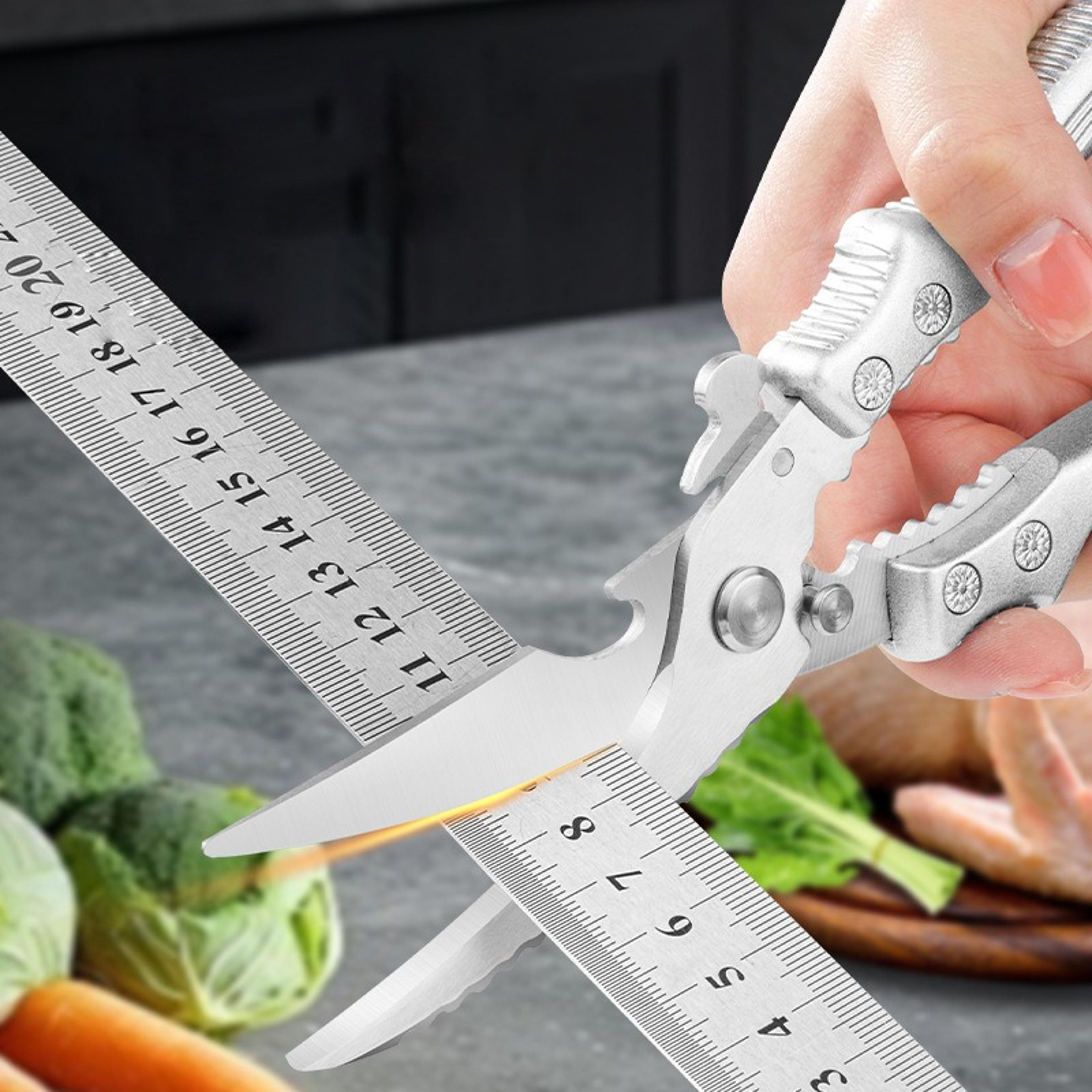 heavy duty poultry shears stainless steel kitchen scissors for chicken, meat and fish
