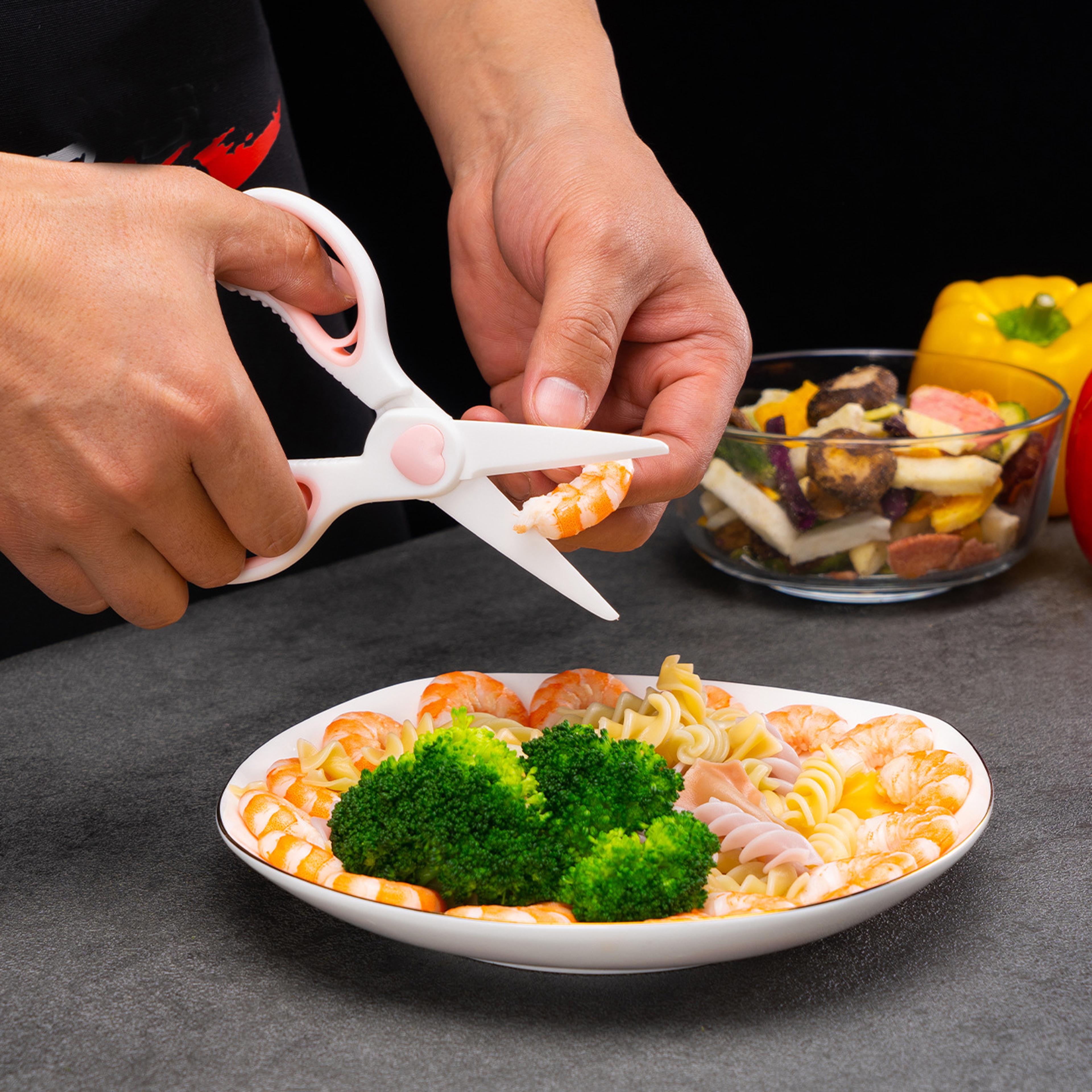 SafeBite Ceramic Baby Food Scissors With Travel Case  Safety Cover 3
