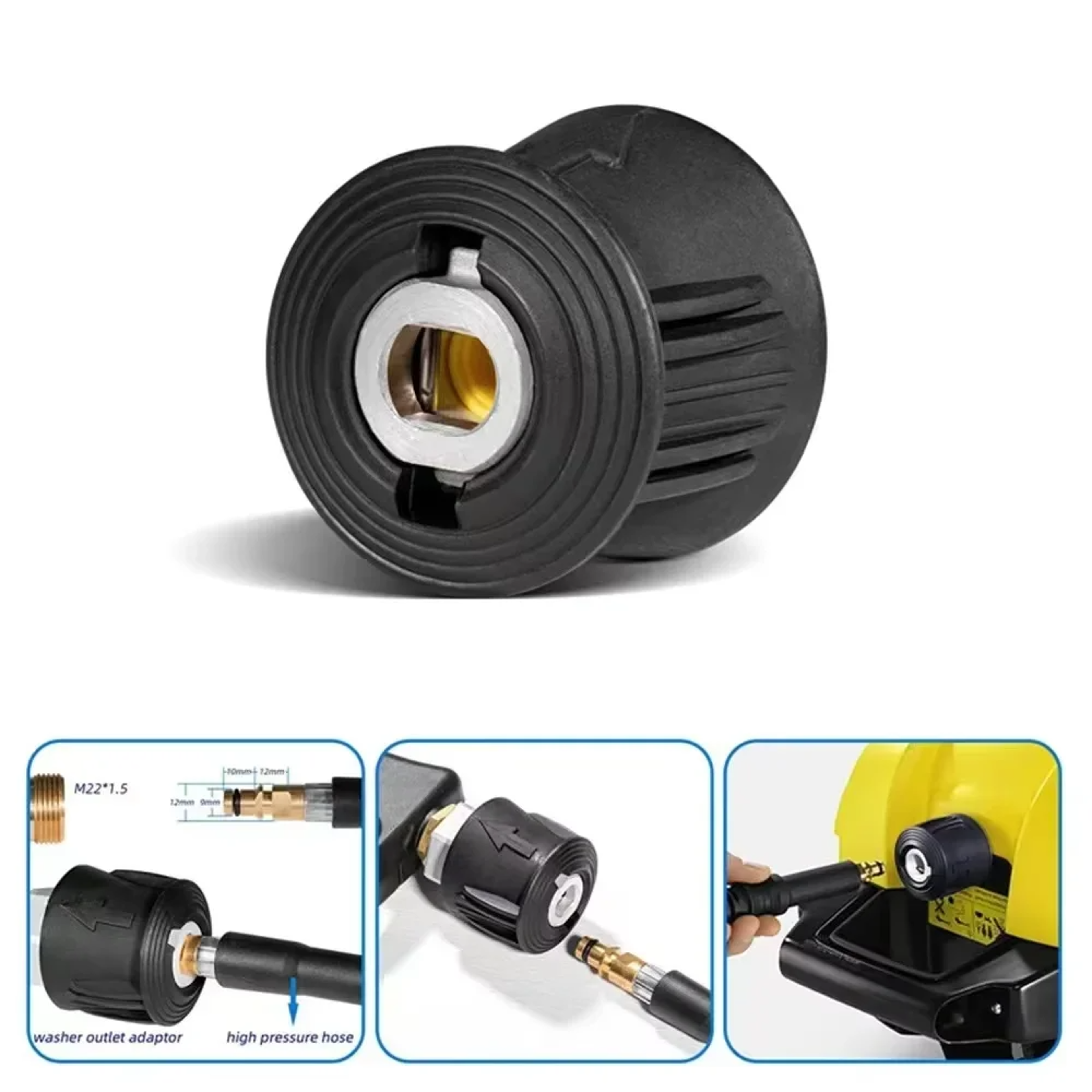 TurboFoam Pro Pressure Washer Gun  Foam Cannon Car Wash Kit With Bottle And Nozzle Set 2