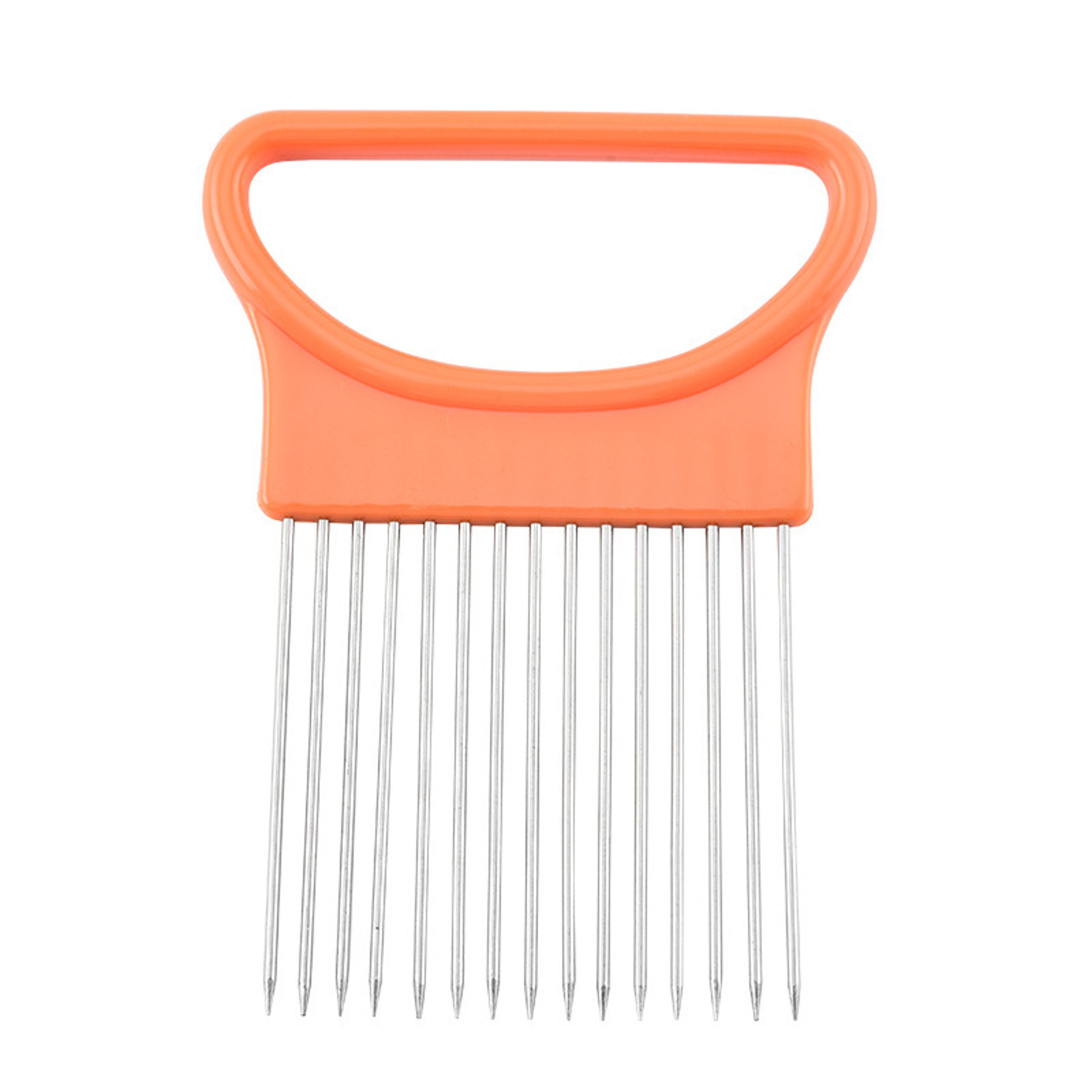 PrecisionGrip Onion Holder  Vegetable Slicer Safe Kitchen Cutting Guide Tool 7