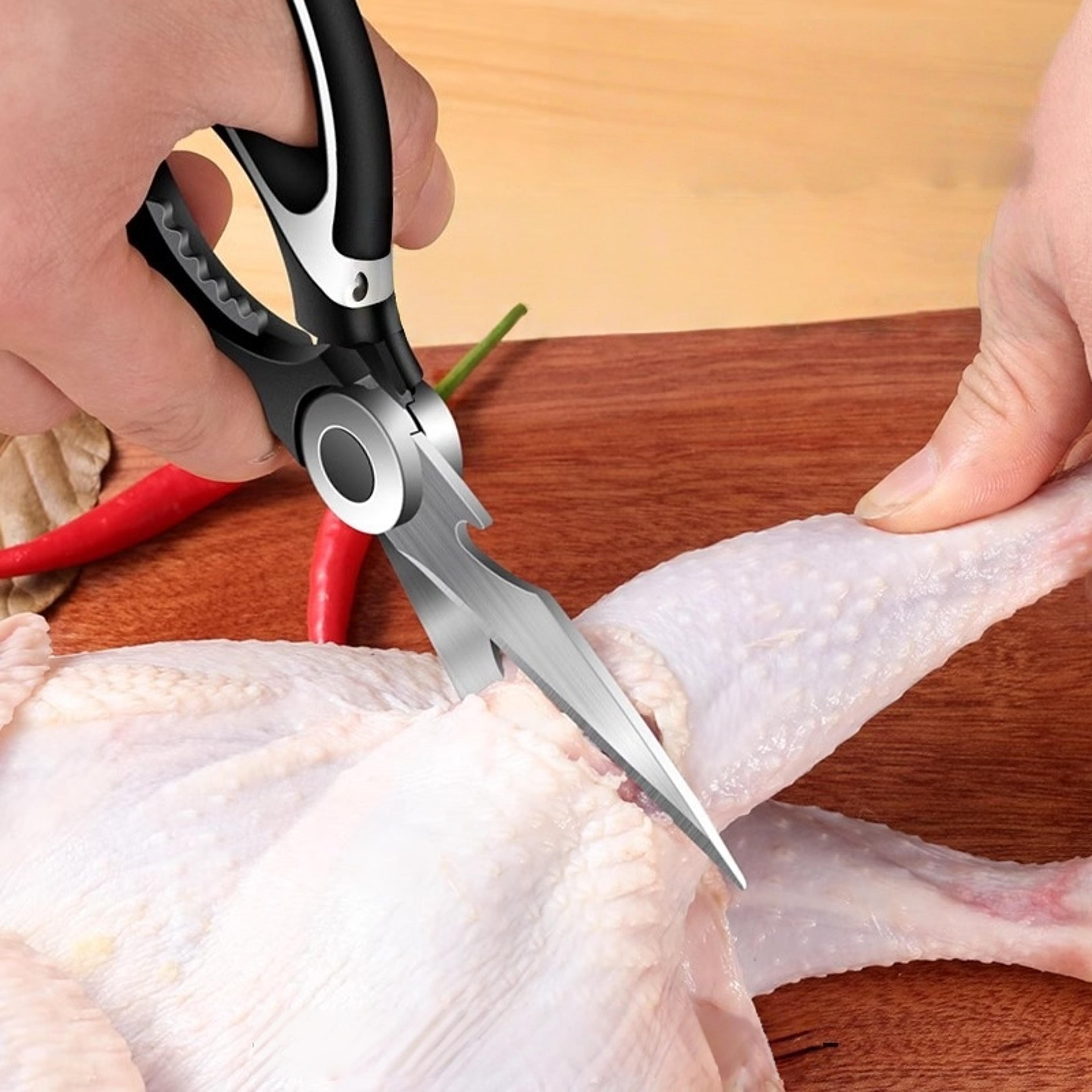 PrecisionCut Pro Stainless Steel Kitchen Scissors  Poultry Shears MultiTool 3