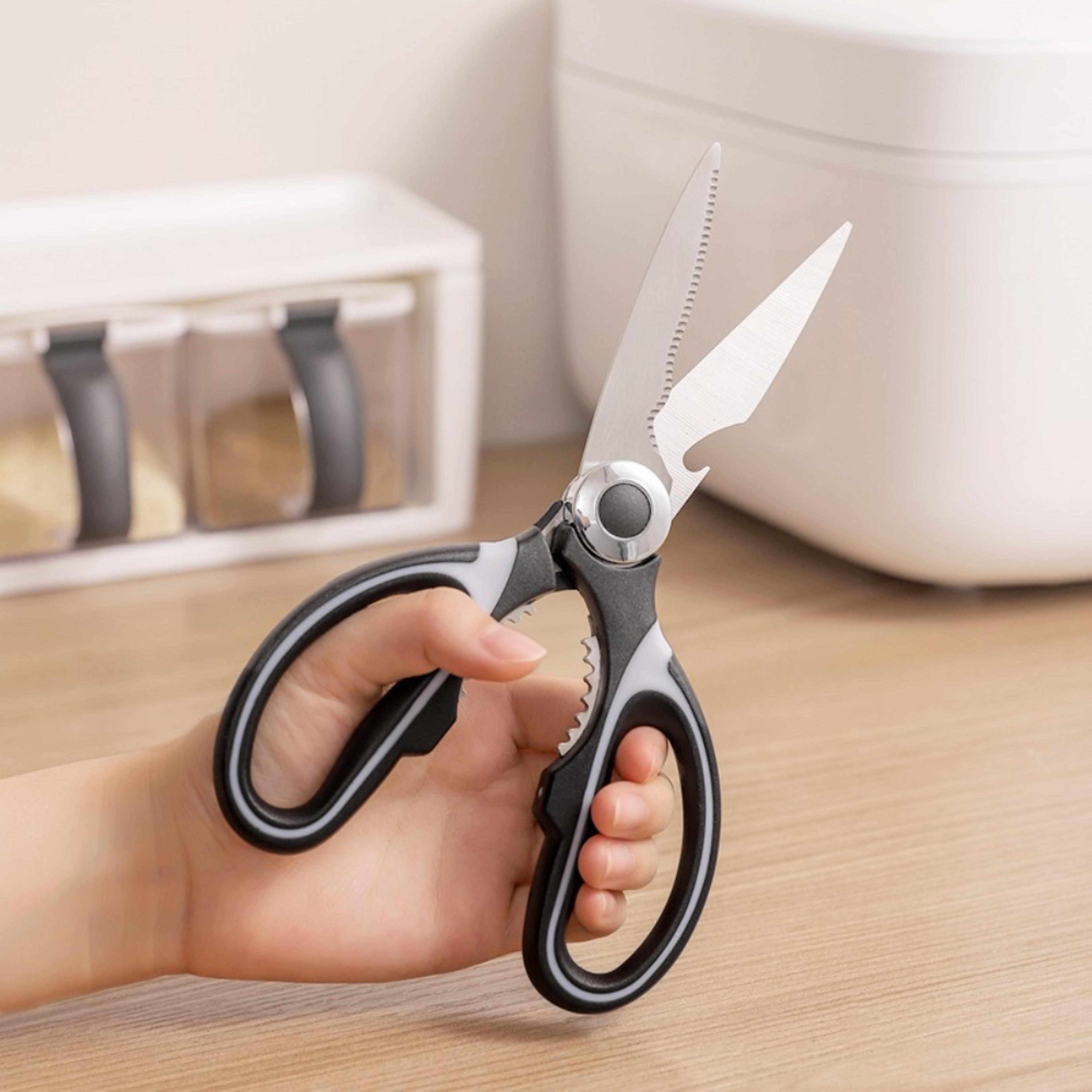 stainless steel chicken bone scissors precision kitchen poultry shears for meat, fish & vegetable cutting