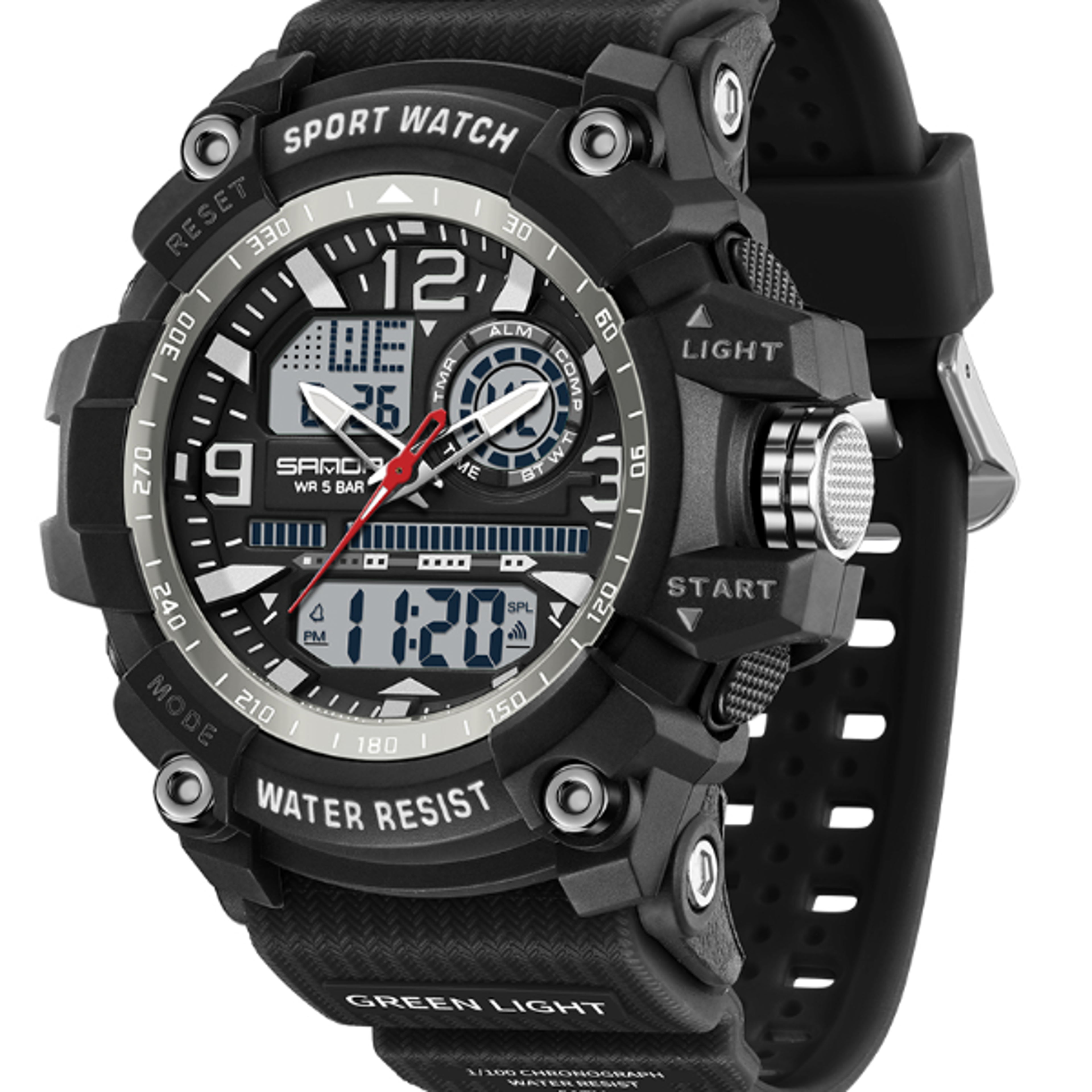 adventuremax waterproof digital sports watch for students & outdoor athletes
