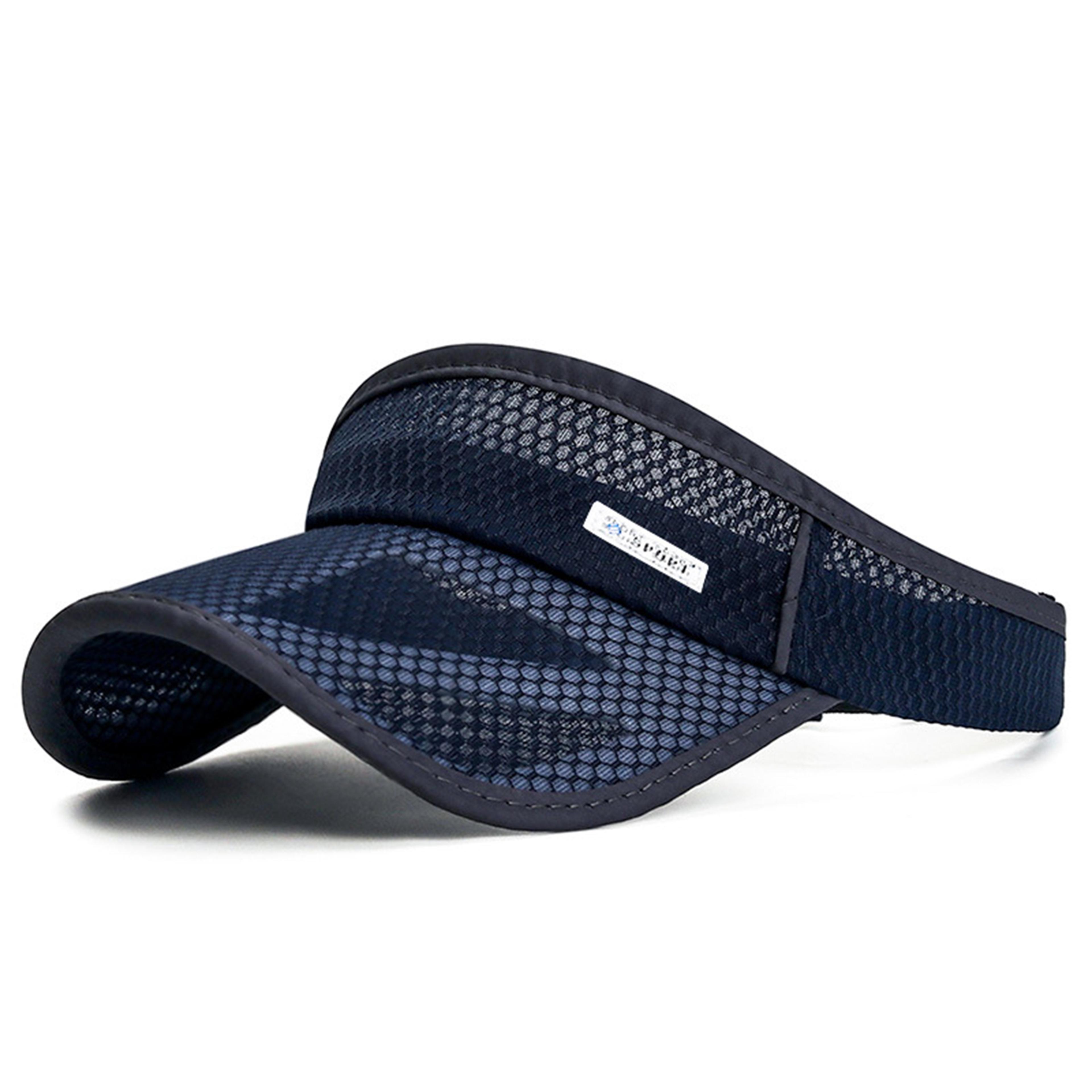 Breathable Mesh Sun Visor Cap Quick Dry Adjustable Lightweight Sports Visor For Running Golf  Tenni 6