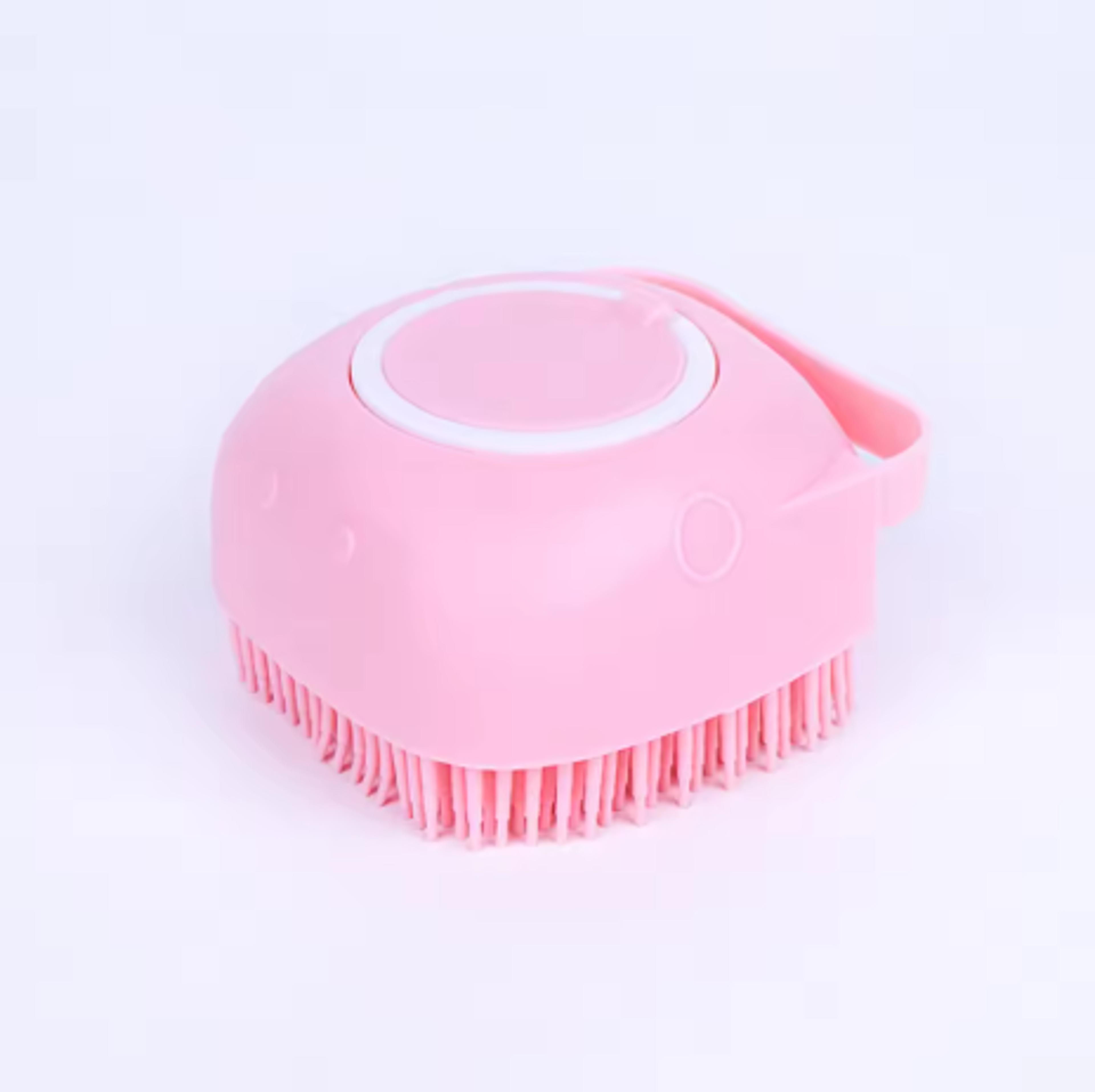 Silicone Pet Bath  Massage Brush With Shampoo Dispenser For Dogs  Cats 2