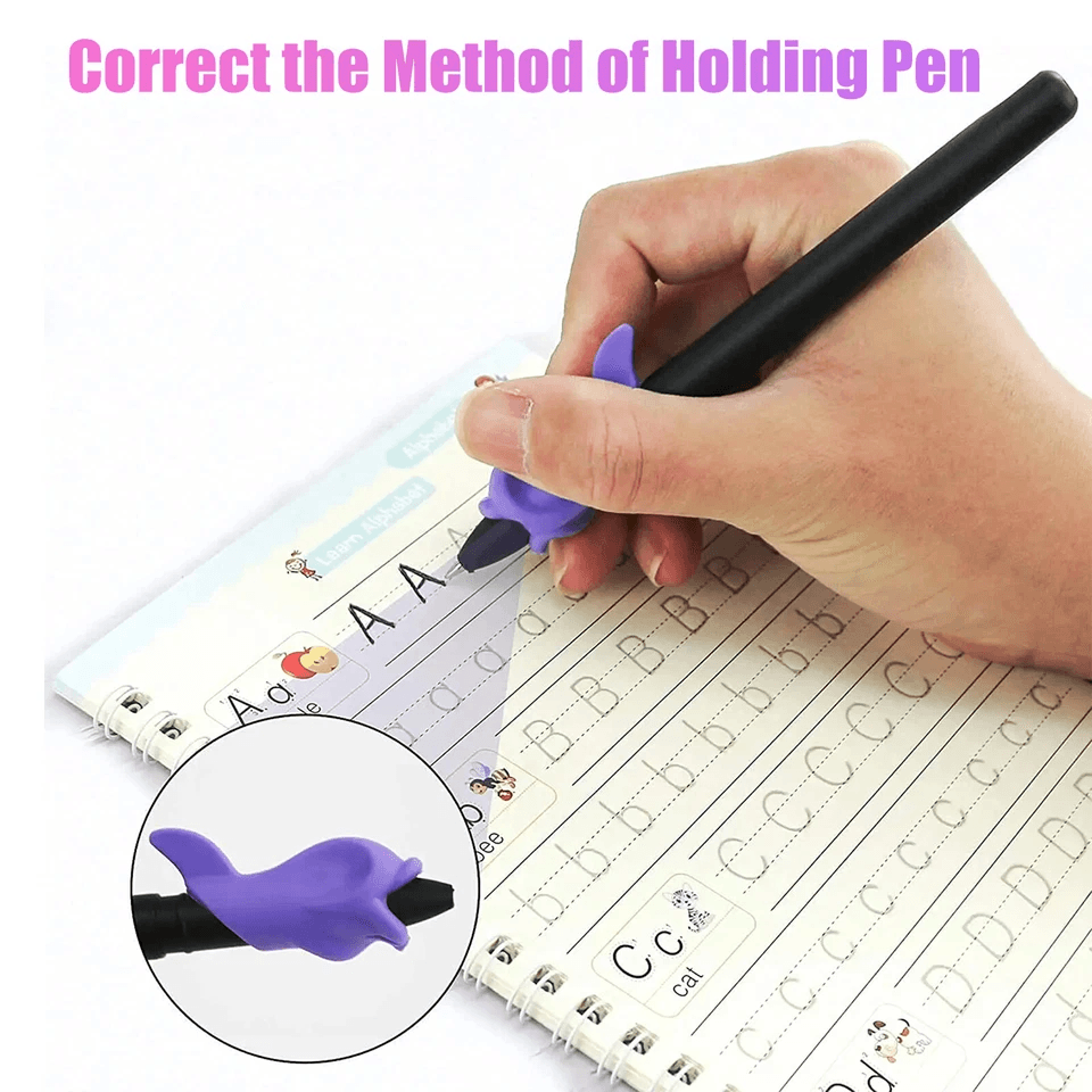 16in1 Magic Practice Copybook Set Reusable Handwriting Book For Kids Alphabet Number Math And Drawi 3