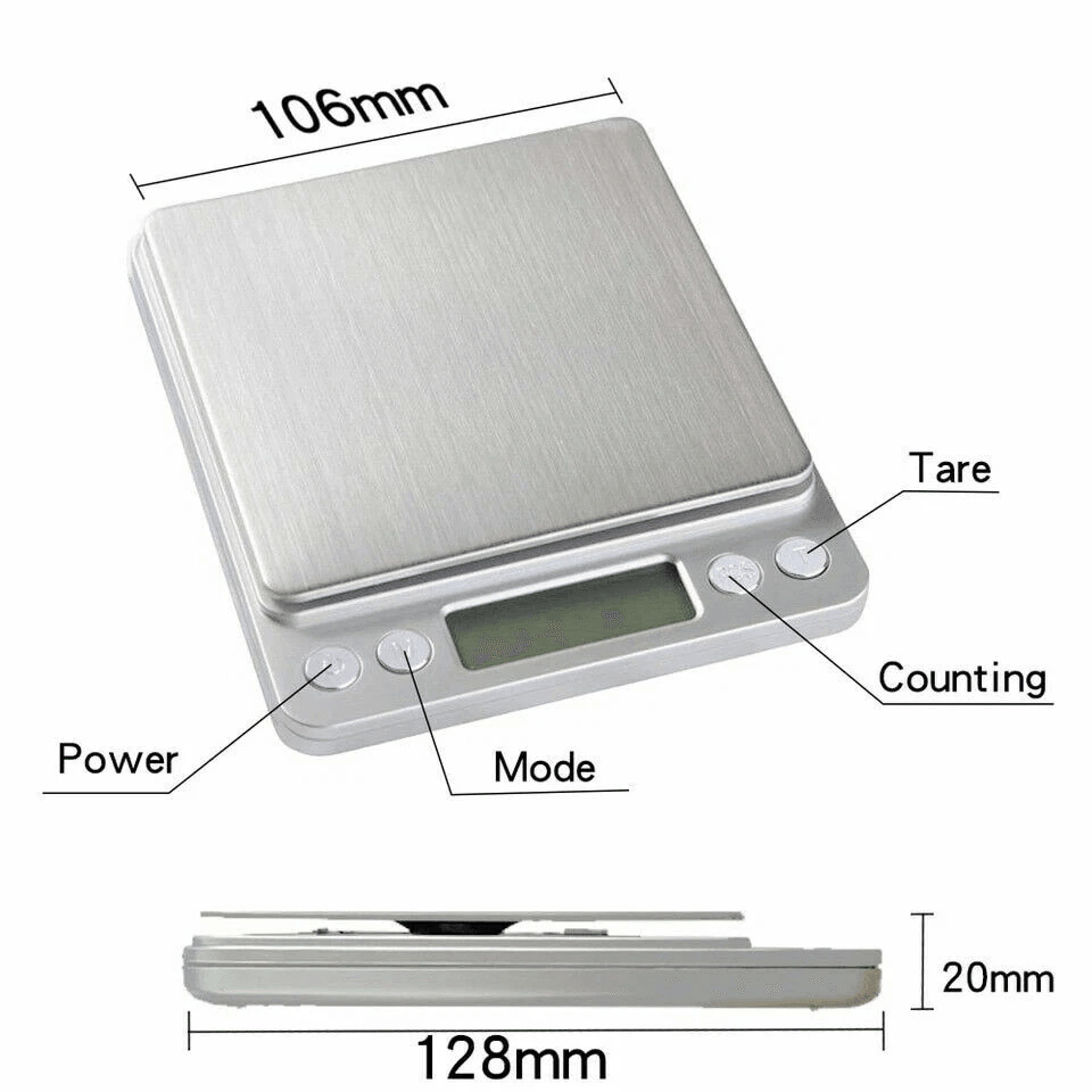Digital Scale Pocket Jewelry Herb Coin Gram Weighing Tool 3