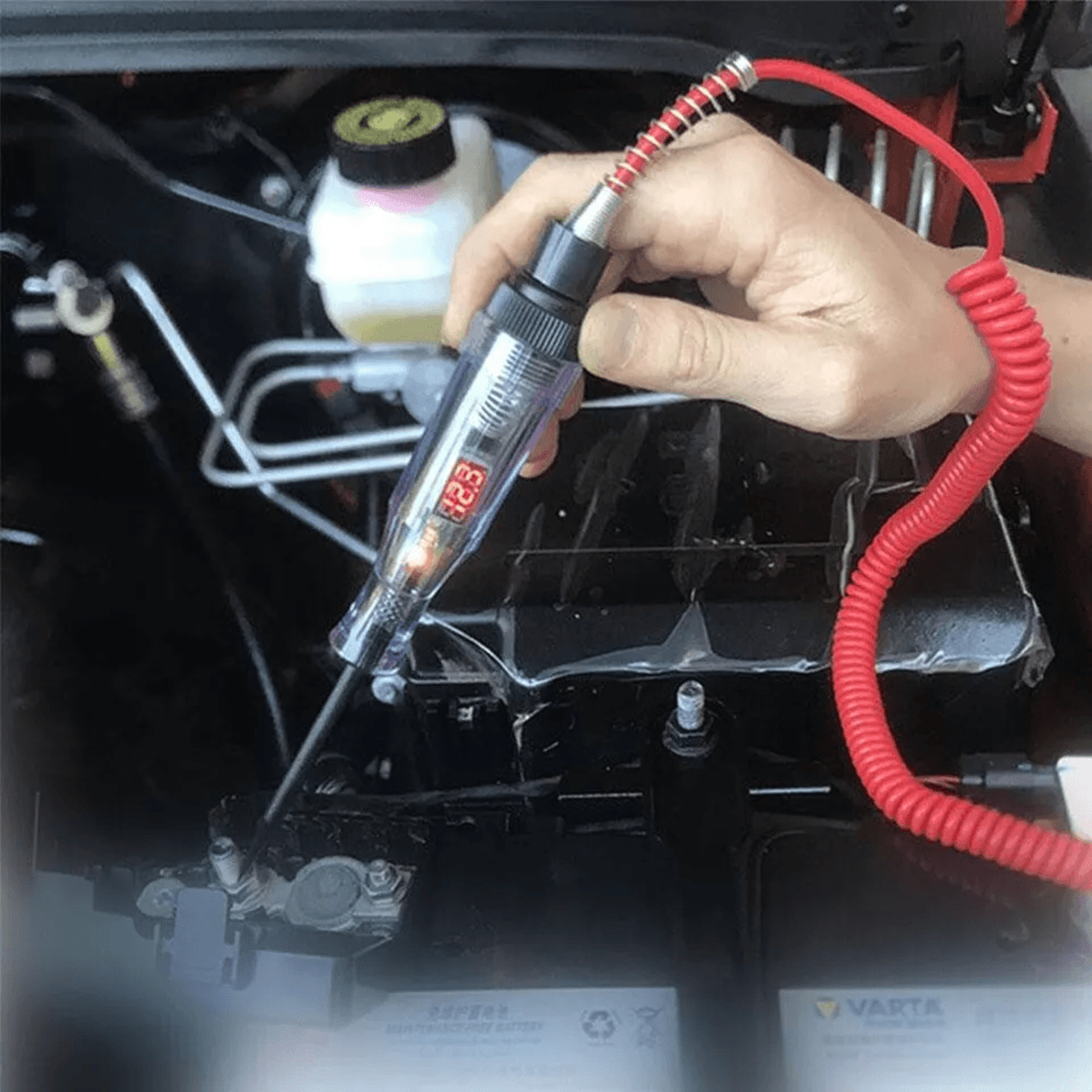 Automotive Digital Electric Voltage Circuit Tester For Car And Truck DC Test Light With LED Display 2