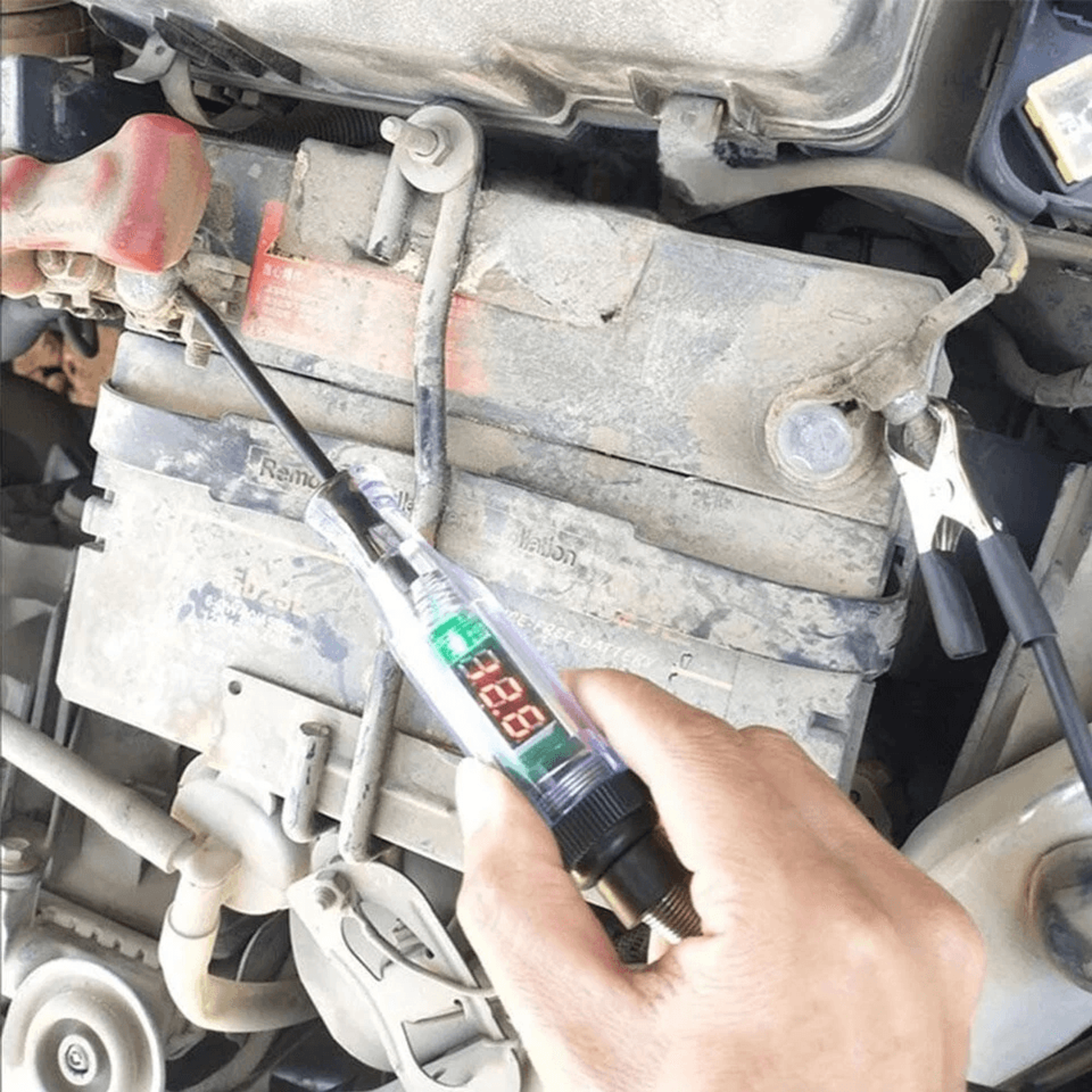Automotive Digital Electric Voltage Circuit Tester For Car And Truck DC Test Light With LED Display 10