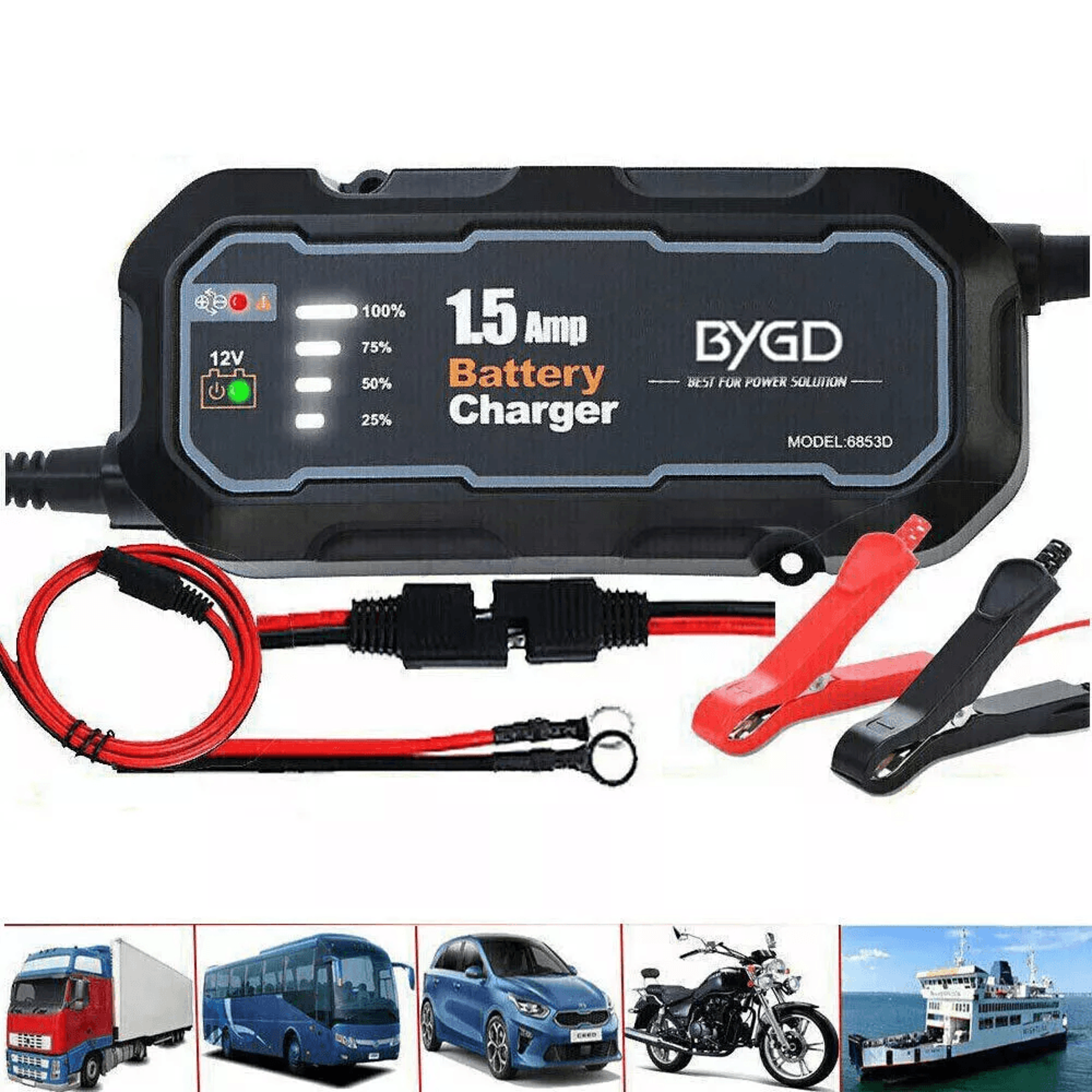 smart car battery charger, automatic trickle maintainer