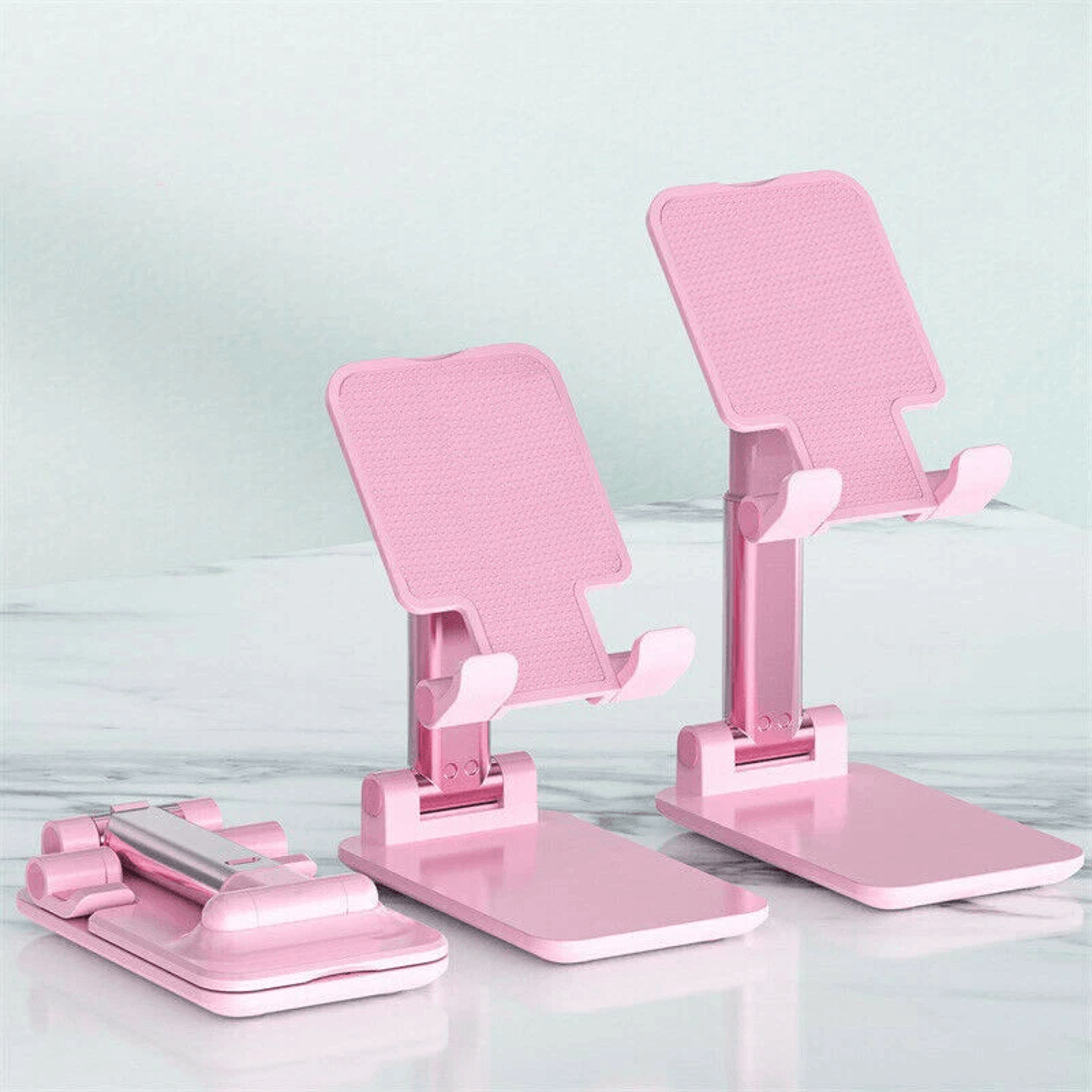 adjustable cell phone tablet stand foldable aluminum desktop holder mount for mobile phone, ipad, office, kitchen