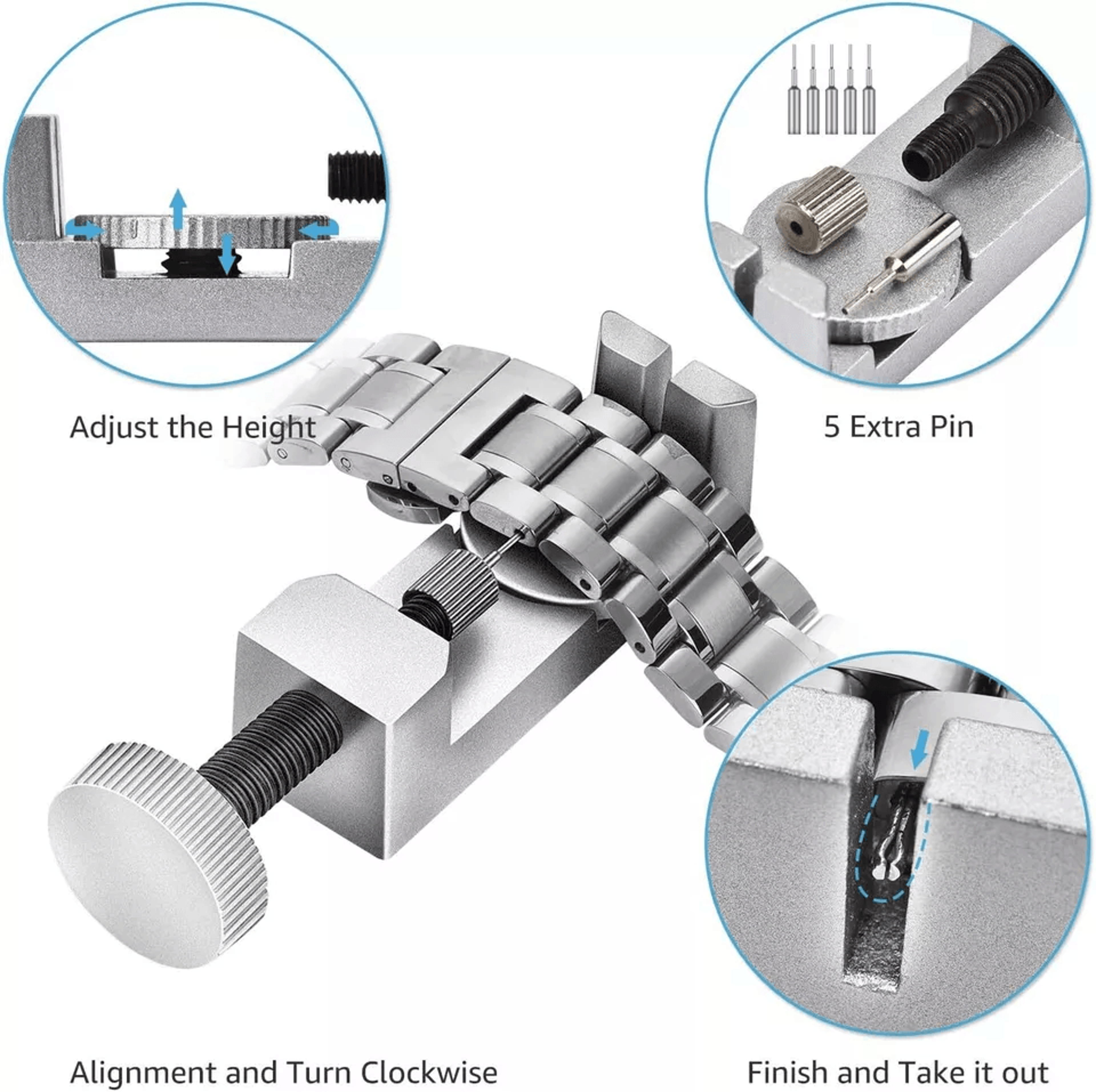 watch repair kit link remover spring bar tool set for watch band