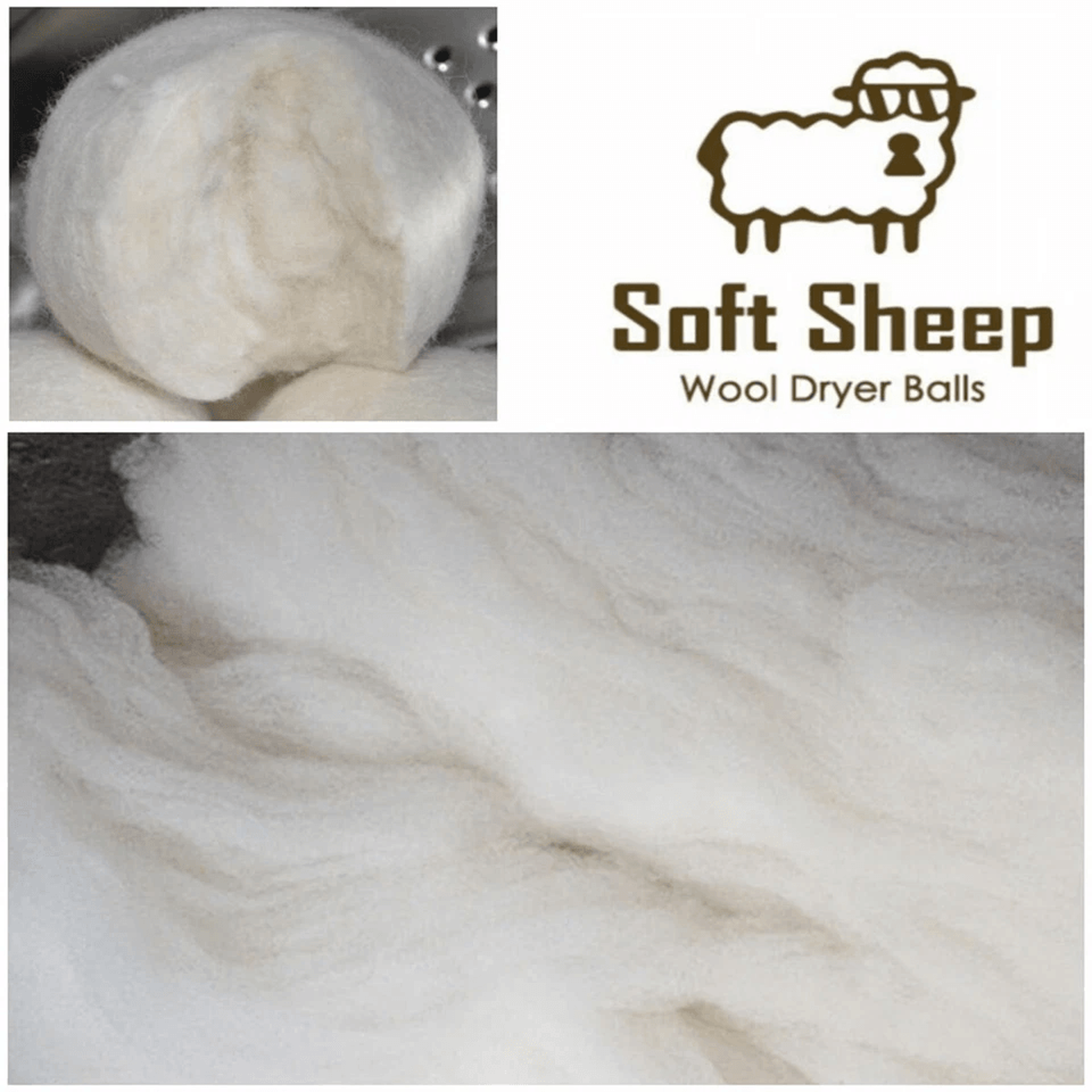 Wool Dryer Balls XL Organic Wool Natural Laundry Fabric Softener Reusable Hypoallergenic  ChemicalF 9