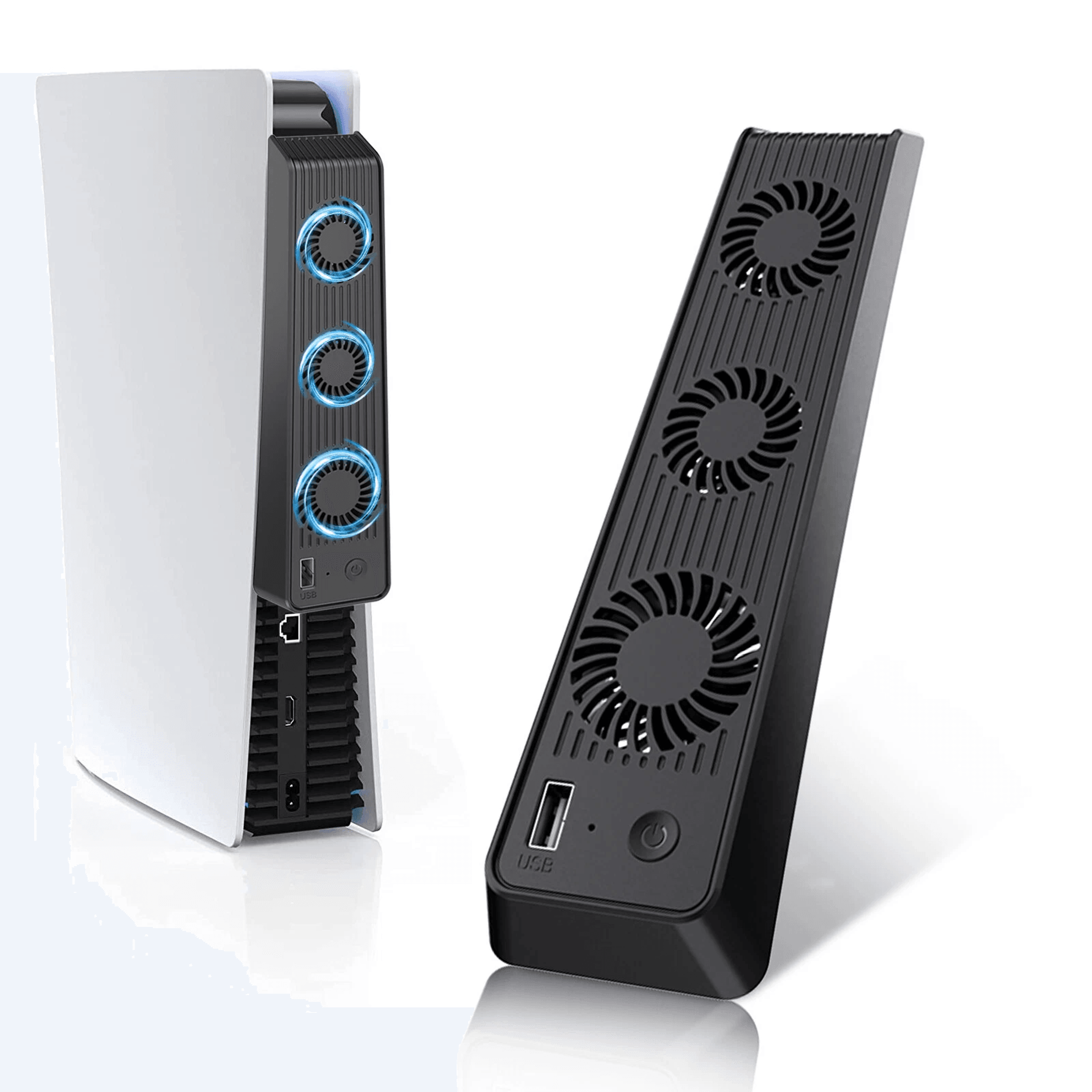 external cooling fan cooler for ps5 console, usb powered game accessories for playstation
