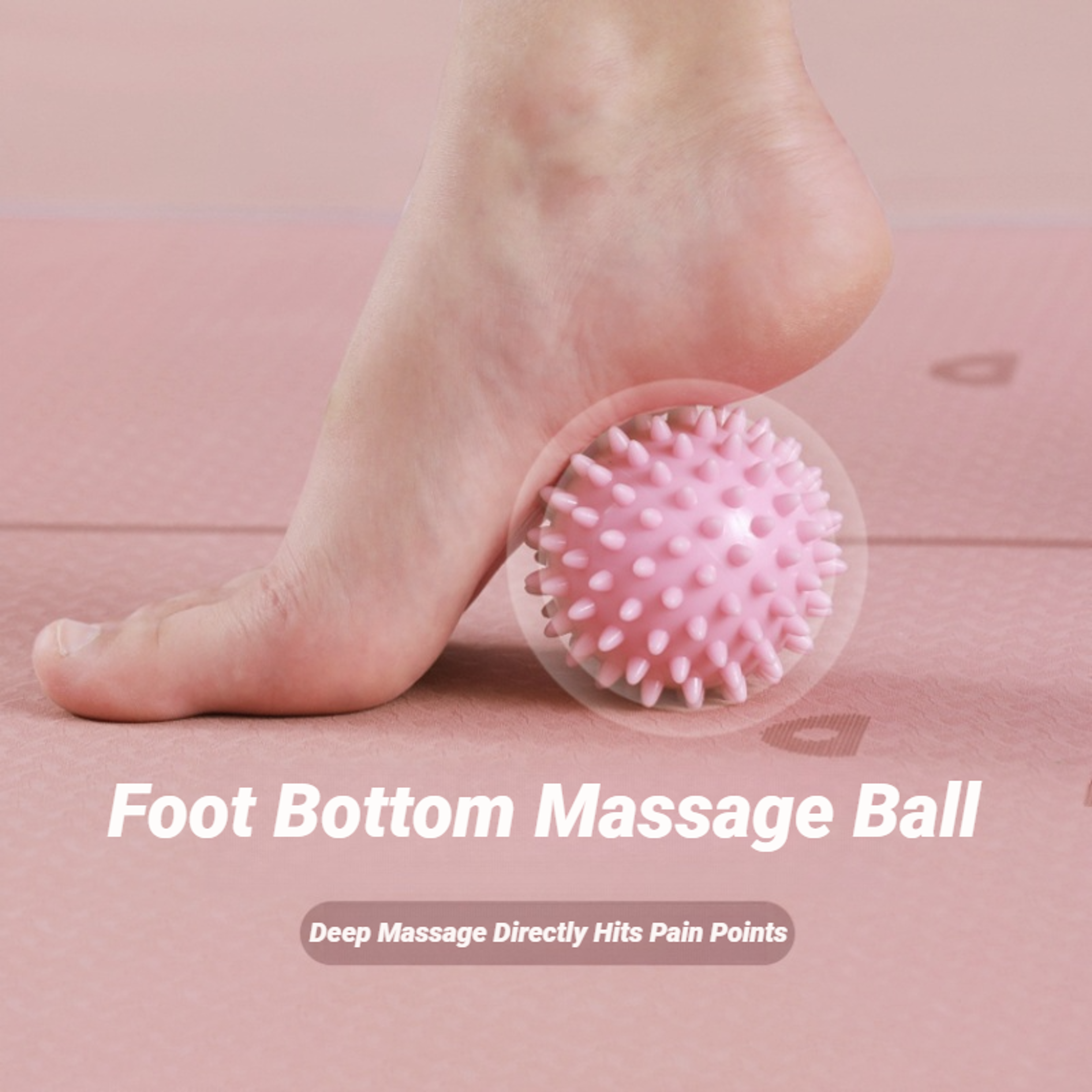 6cm deep tissue massage ball – myofascial release & pain relief spiky trigger point massager