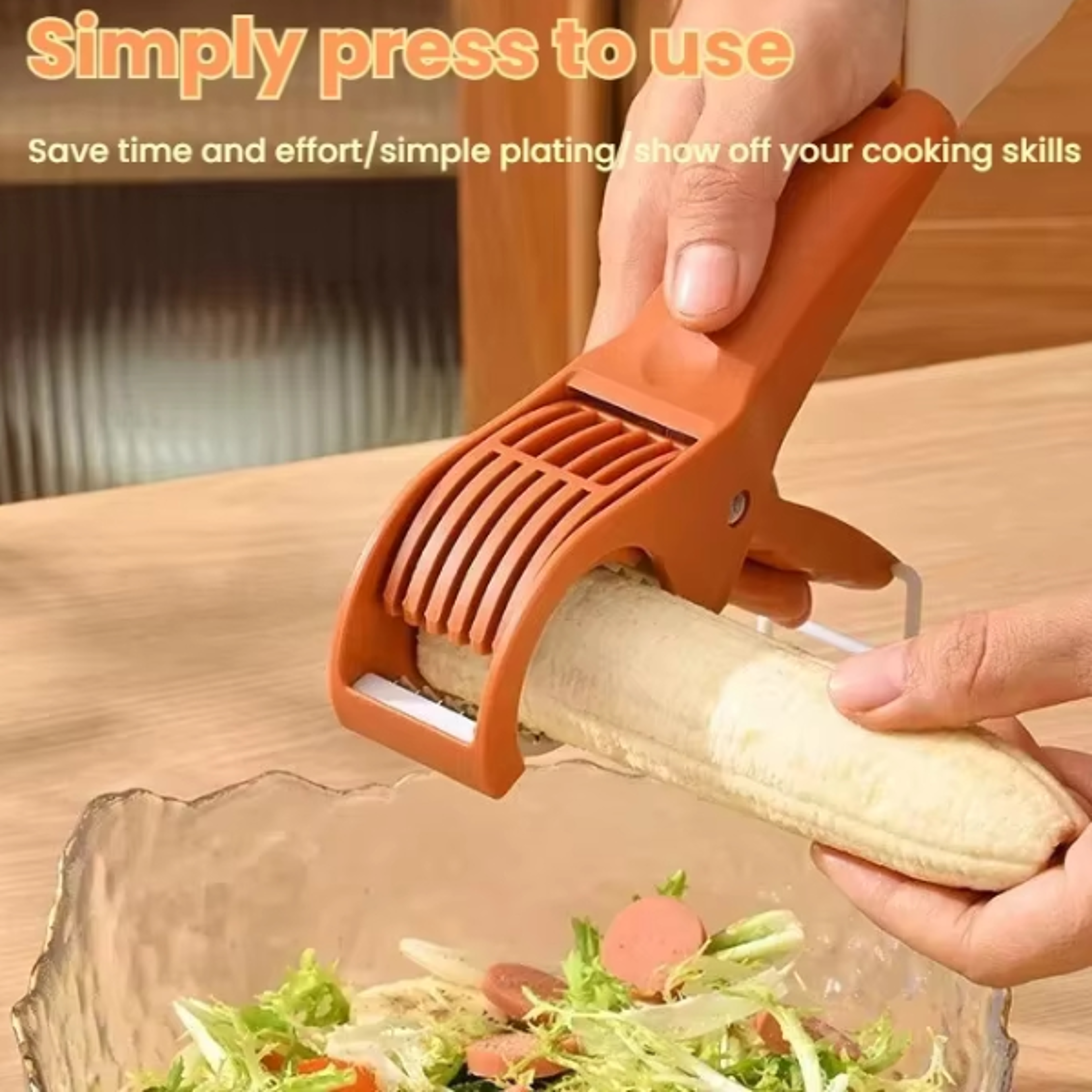 Stainless Steel Vegetable And Fruit Slicer For Fast Salad Prep 3