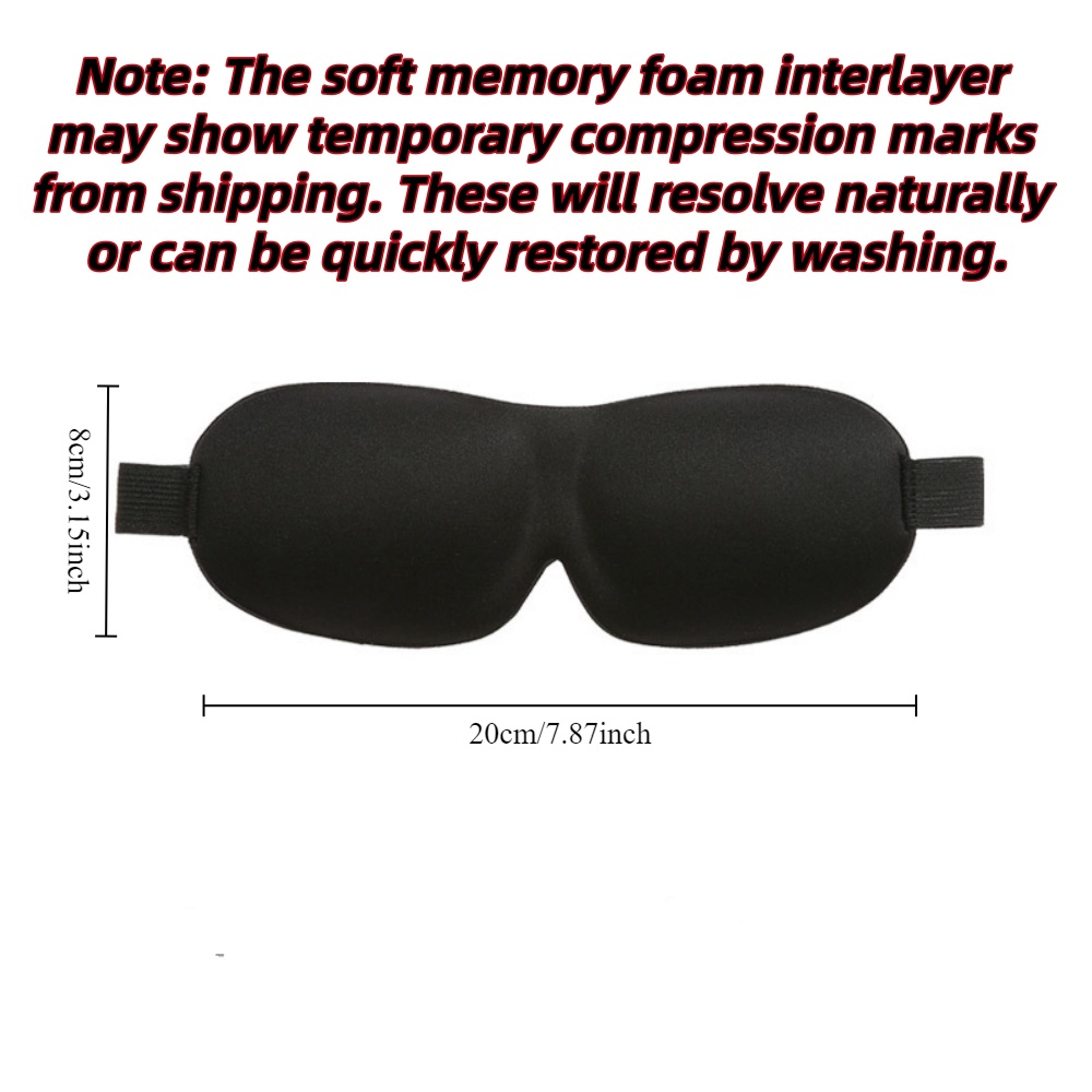 3D Memory Foam Sleep Mask Blackout Eye Mask For Travel Naps  Deep Sleep 1