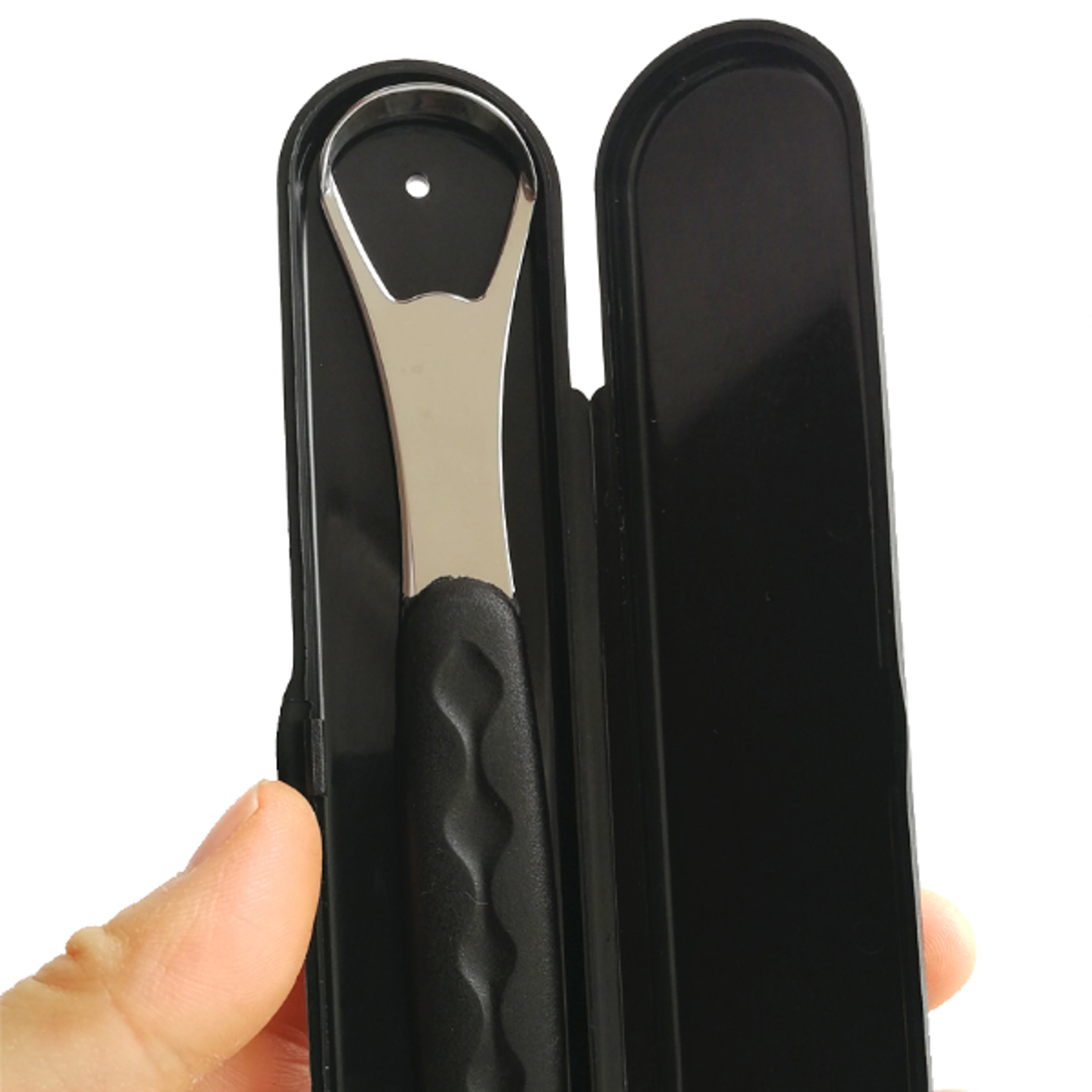 freshbreath tongue scraper cleaner with travel case for oral hygiene & bad breath care