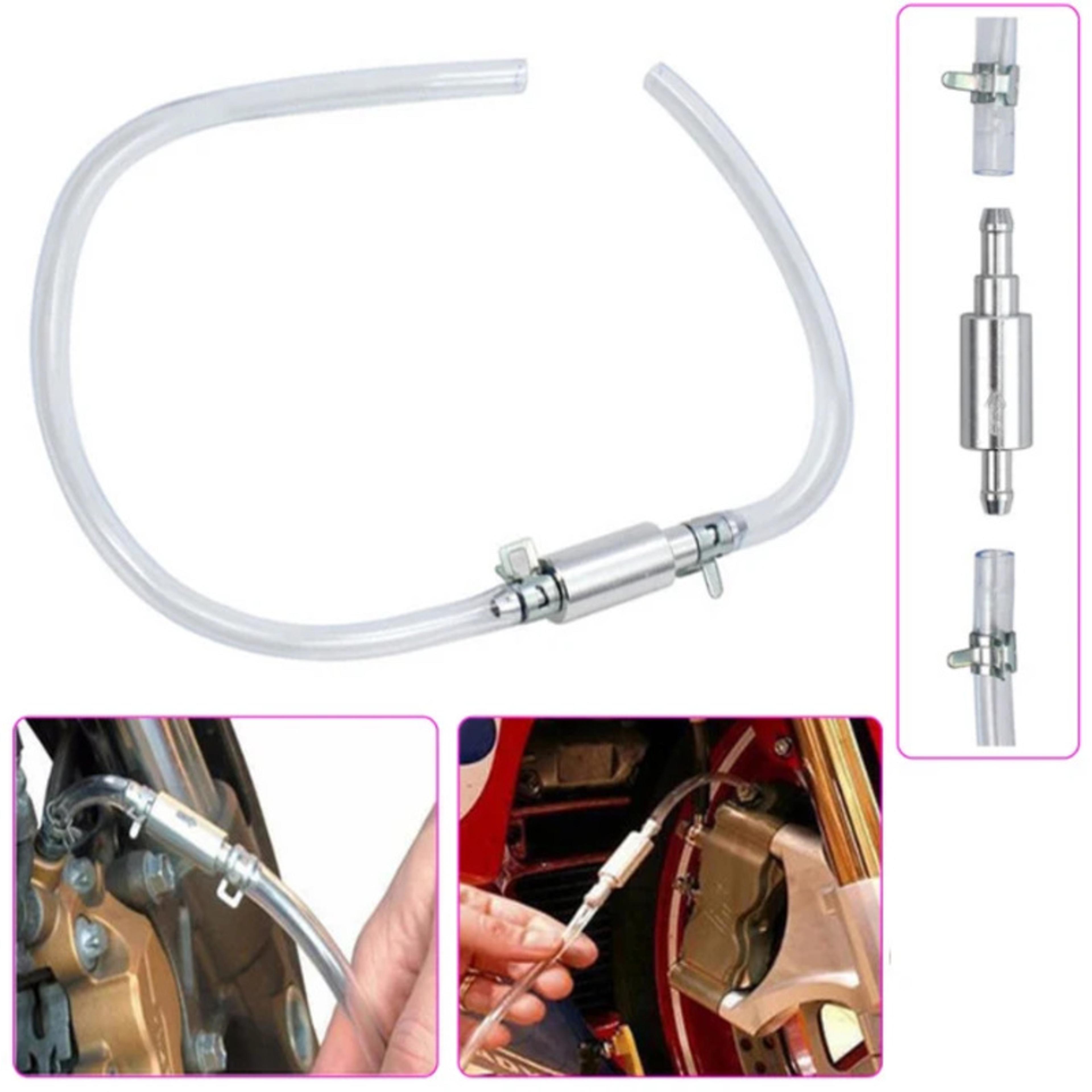 QuickFlow Brake Bleeder Kit With One Way Valve For Hydraulic Clutch  Brake Maintenance 1